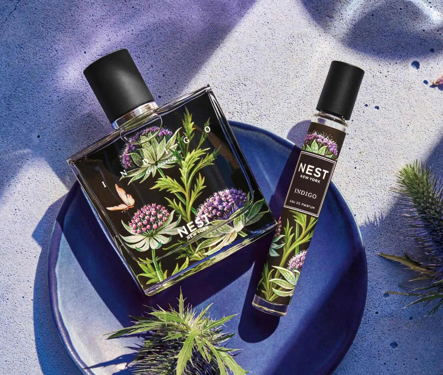 NEST New York Indigo Fine Fragrance, Eau de Parfum Set (1.7fl oz/50ml+ 0.27fl oz/8ml) Beauty & Personal Care NEST New York