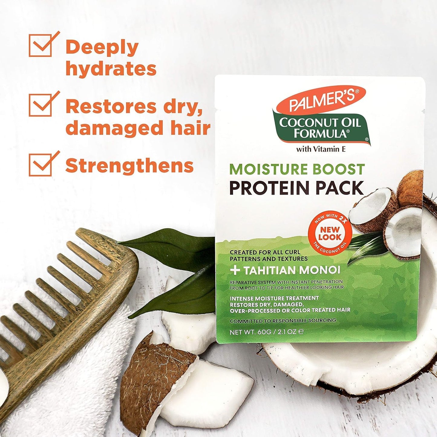 Palmer's Coconut Formula Moisture Boost 2.1 Oz. Protein Pack