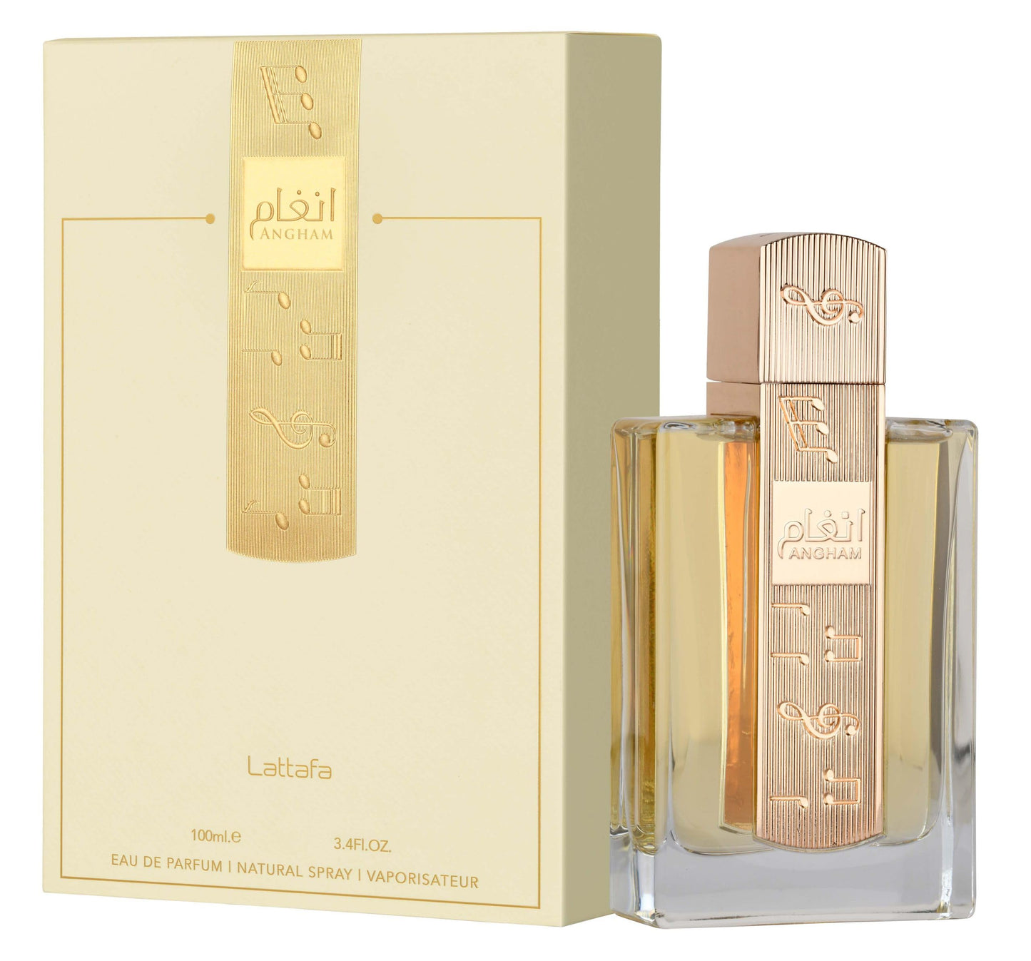 Lattafa Angham - Citrus, Lavender, Musk, Amber, Vanilla - Eau de Parfum Long-Lasting Fragrance for Unisex, 3.40 Ounce / 100 ml Beauty and Personal Care Lattafa