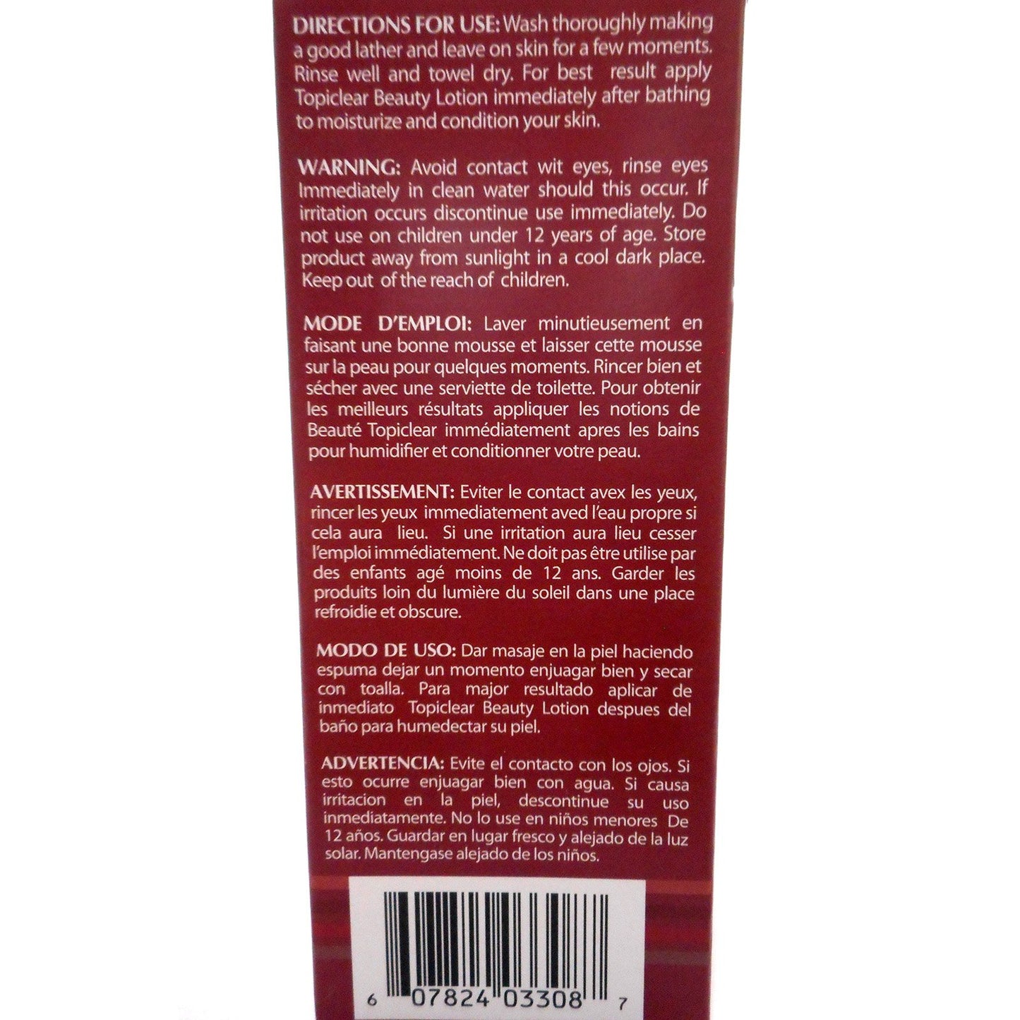 Topiclear Carrot Treatment Soap. 7oz [Misc.] Beauty & Personal Care Topiclear