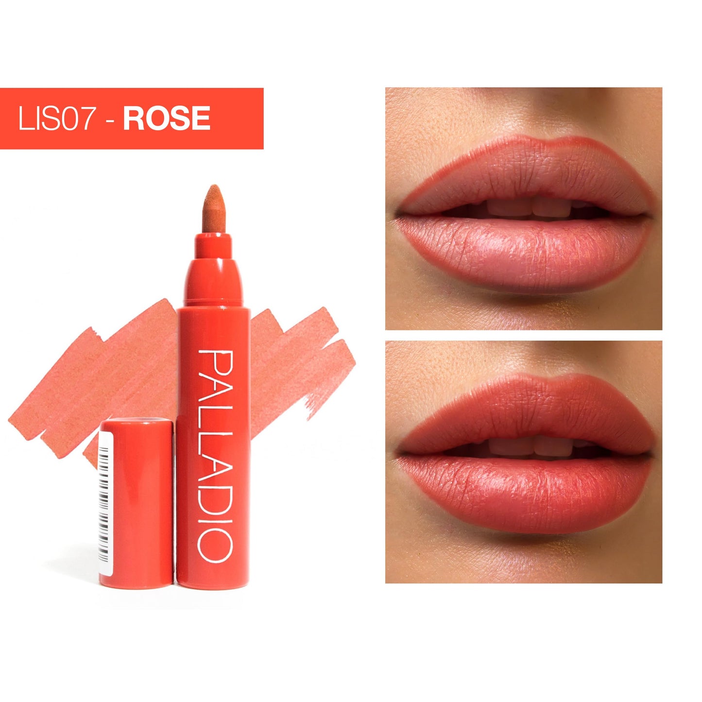 Palladio Lip Stain, Hydrating and Waterproof Formula, Matte Color Look, Longlasting All Day Wear Lip Color, Smudge Proof Natural Finish, Precise