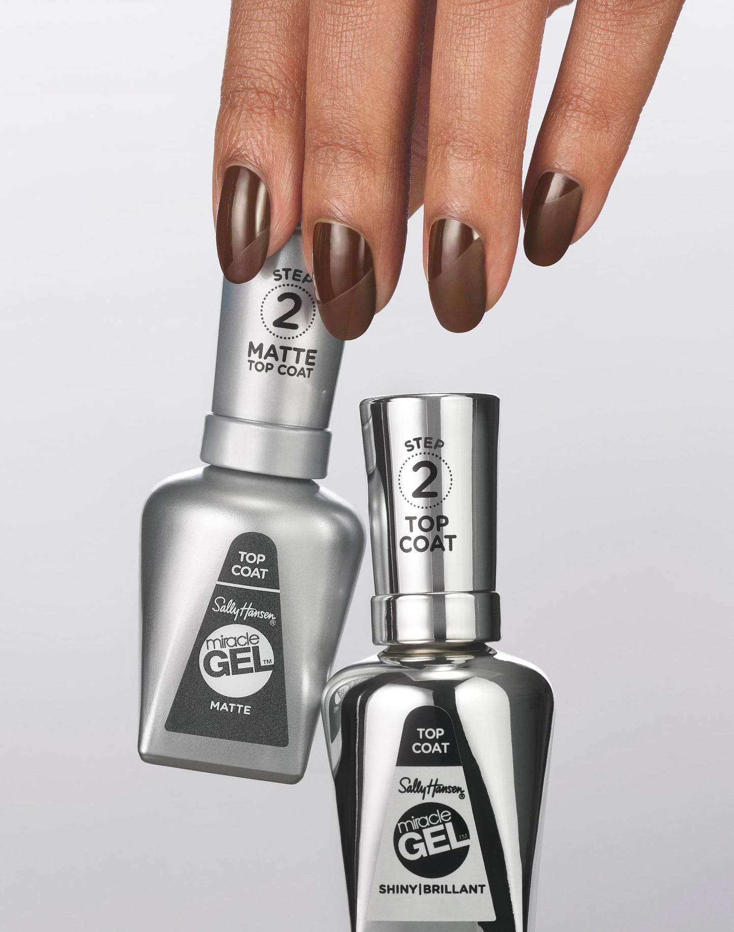 Sally Hansen Miracle Gel™, Shiny Top Coat, Long Lasting, Gel-Like Formula, No UV Lamp Needed, Clear Nail Polish