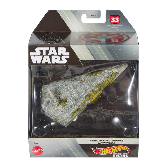 Hot Wheels Star Wars Starships Select Premium Diecast #33 Grand Admiral Thrawn's Star Destroyer Chimaera