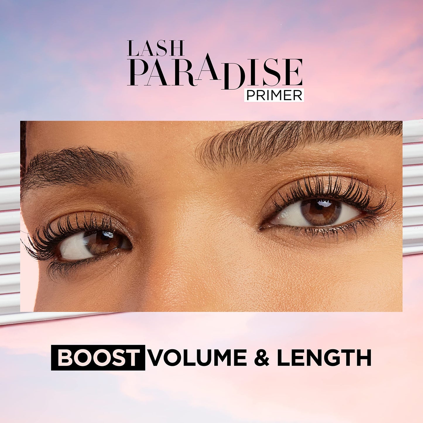 L'Oreal Paris Cosmetics Voluminous Lash Paradise Mascara Primer Base, Millennial Pink, 0.27 Fluid Ounce, Packaging May Vary