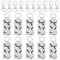 allydrew 10 Pack Chapstick Holder Keychain, Keyring for Lip Balm Lip Gloss Lipstick with 10 Pieces Metal Keyring Clasps, Golf