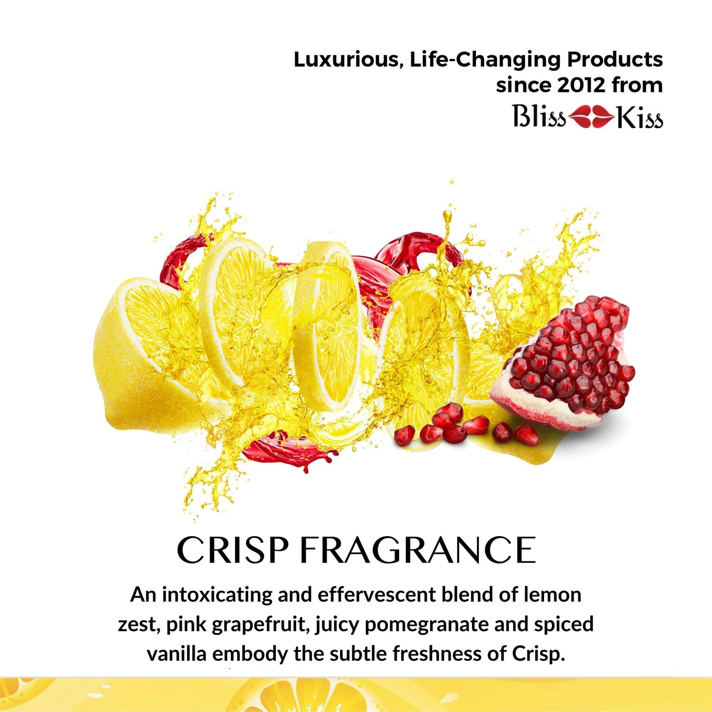 Bliss Kiss | Crisp Fragrance | Nail Oil Cuticle Dropper w/Vitamin E & Jojoba?Nail Strengthener Nail Growth Serum for Brittle Peeling Breaking Thin