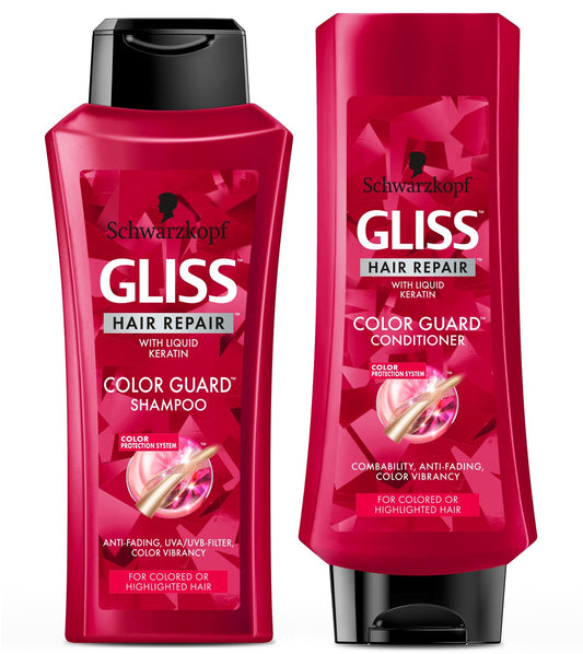 GLISS Hair Repair Color Guard Set with Shampoo and Conditioner for Colored or Highlighted Hair, 13.6 Fl Oz (Pack of 2) Beauty & Personal Care GLISS
