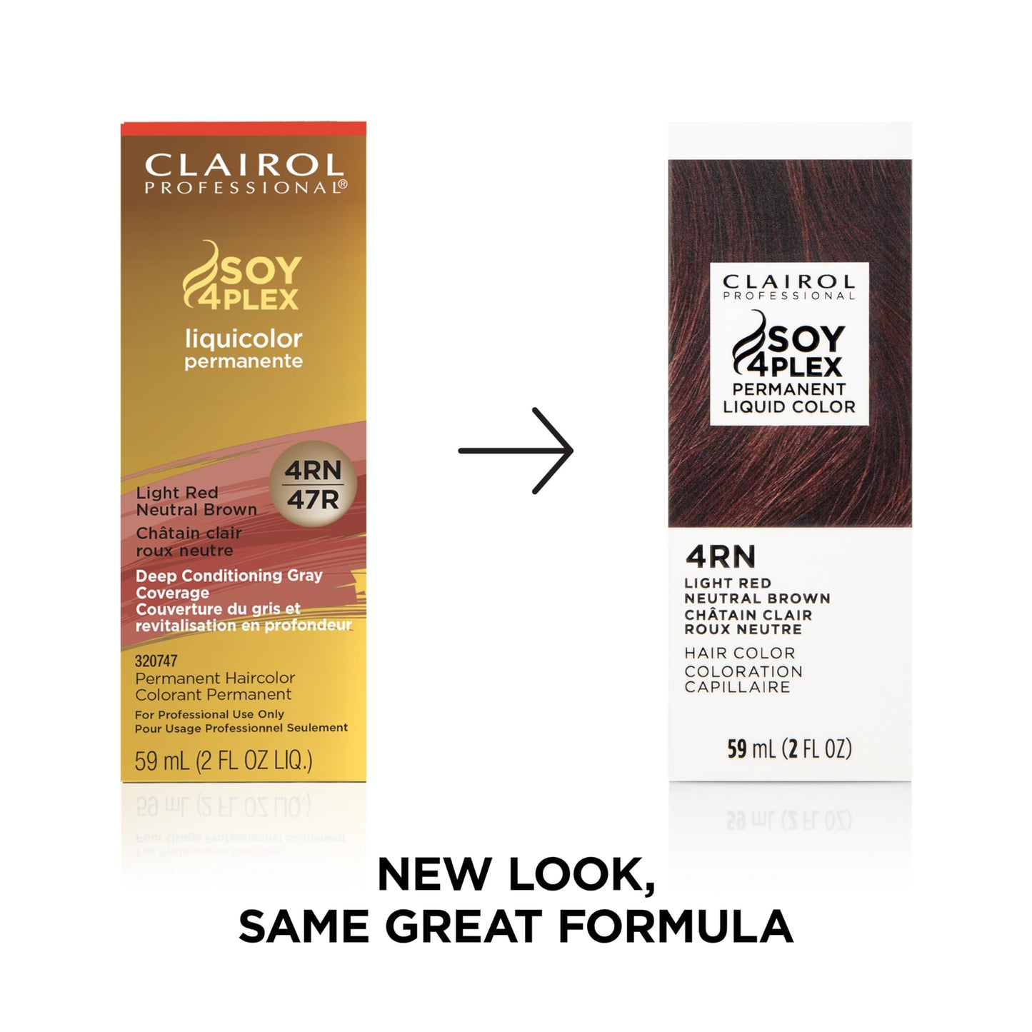 Clairol Professional Permanent Liquicolor, 4rn Light Red Neutral Brown, 2 Fl Oz - Packaging May Vary
