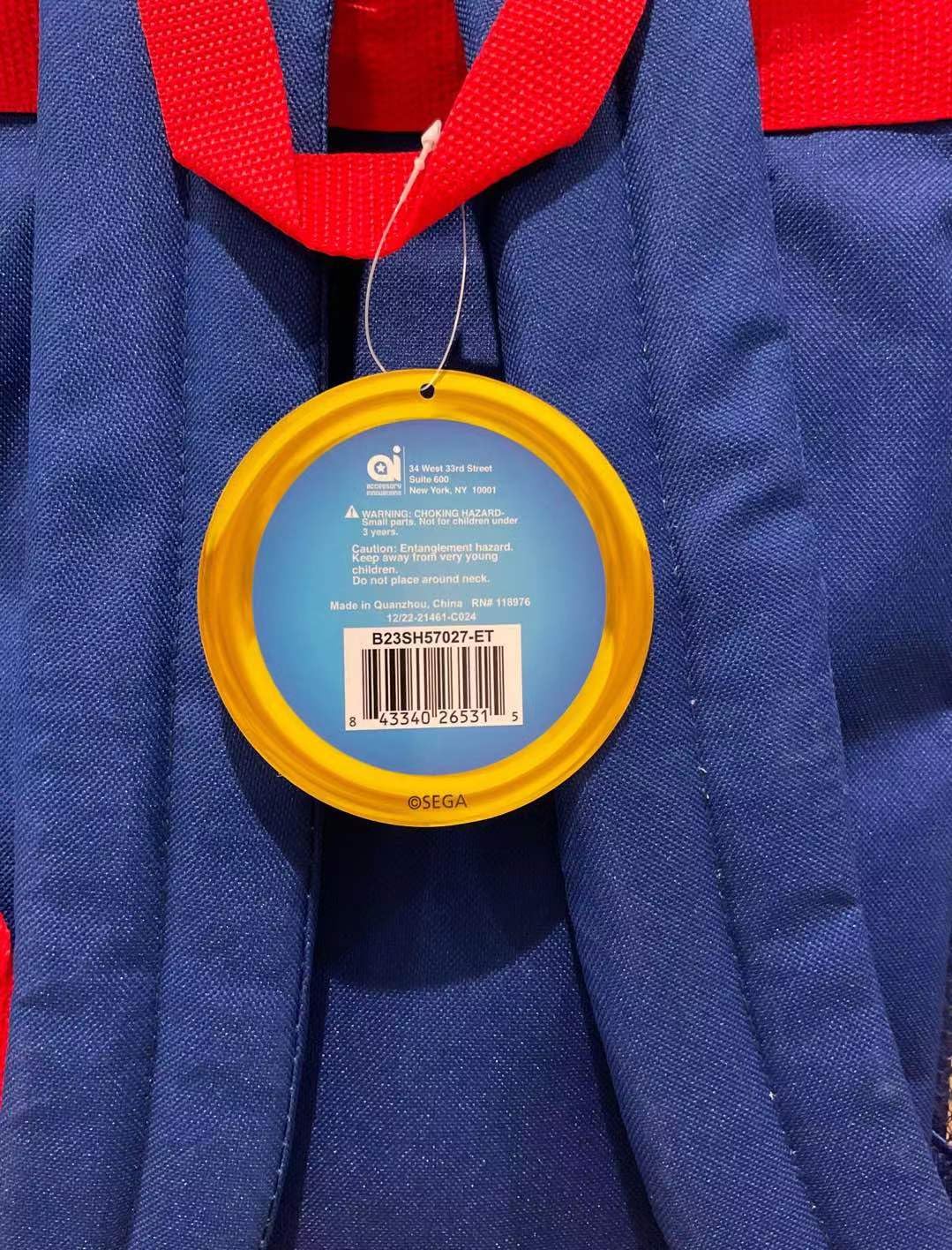 Accessory Innovations Sonic Full Size 16 Inch Backpack with Detachable Lunch Box, Blue, B23SH57027-ET