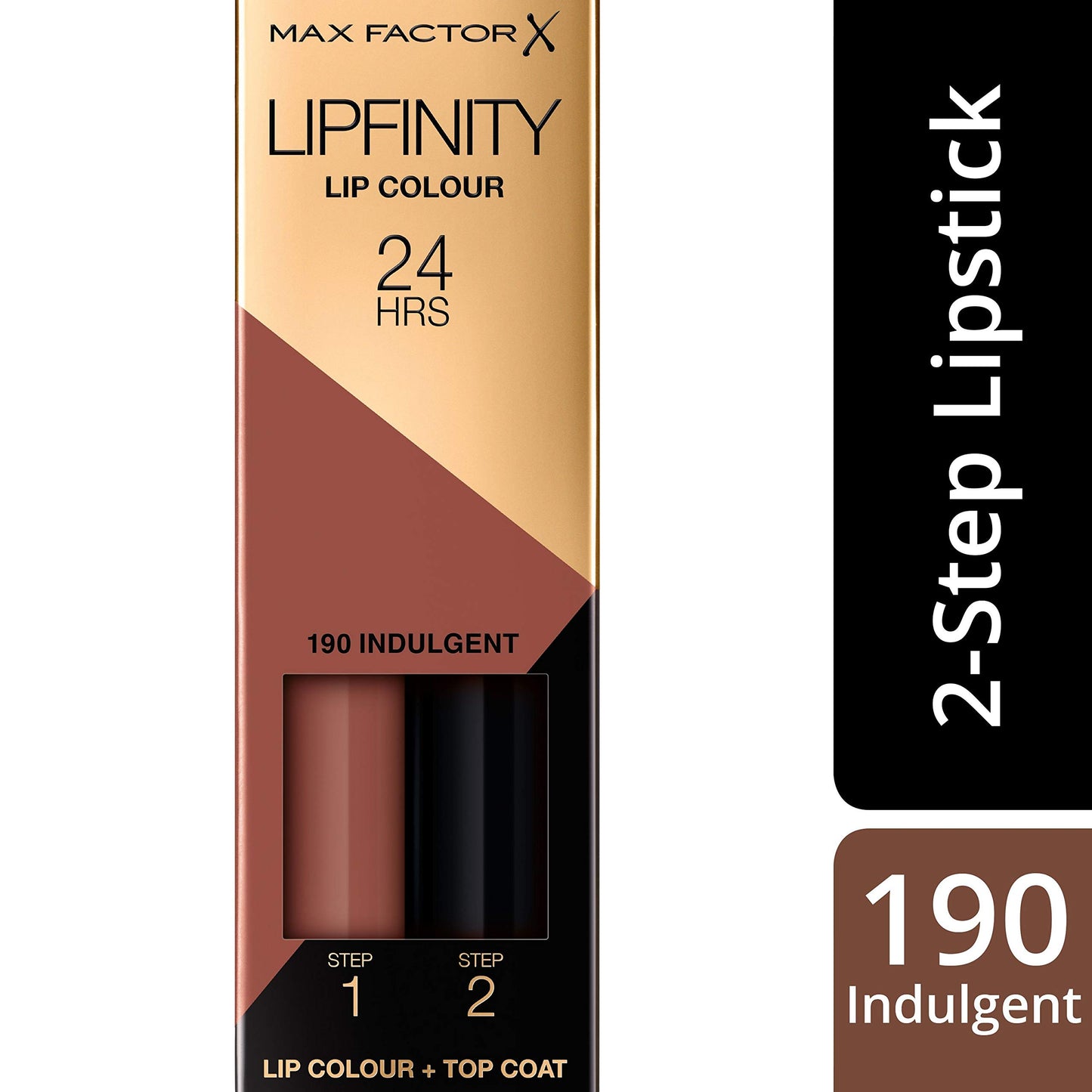 Max Factor Lipfinity Lipstick for Women, # 190 Indulgent, 0.14 Ounce