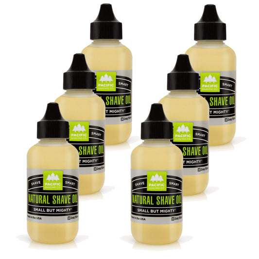 Pacific Shaving Company Natural Shaving Oil, 2 oz 6 Pack