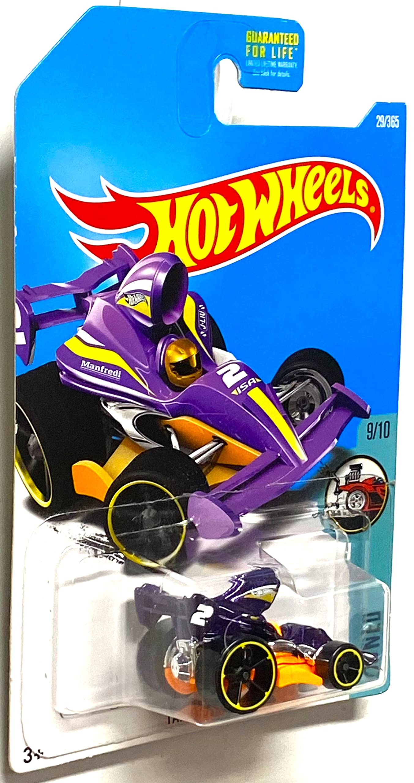 Hot Wheels, 2017 Tooned, Tarmac Attack Mini Car [Purple] 29/365