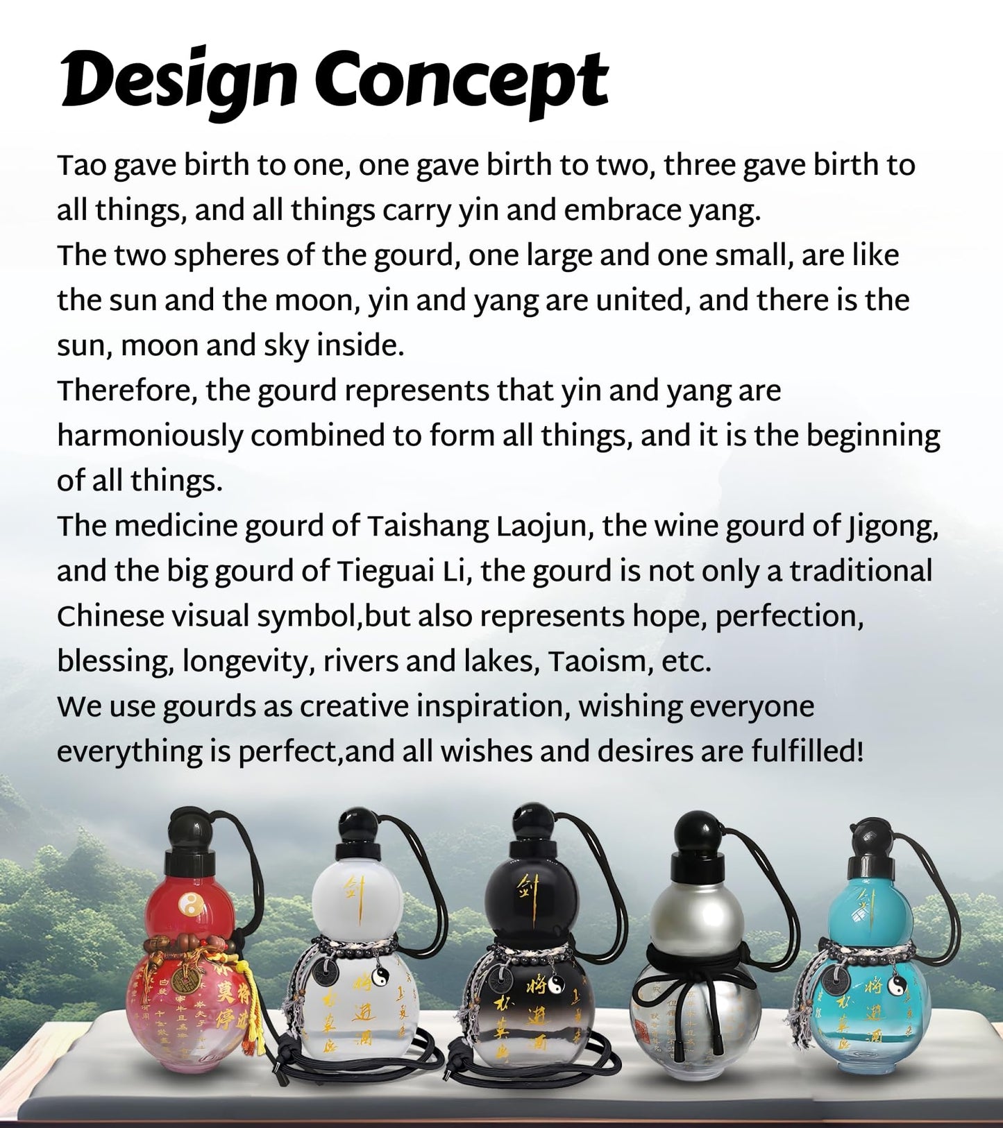 Monkey King Gourd Water Bottle,28 oz Reusable Leakproof Sports Plastic Water Bottle,for Travel Gym,Cosplay Props Decoration,with Straps,Stickers