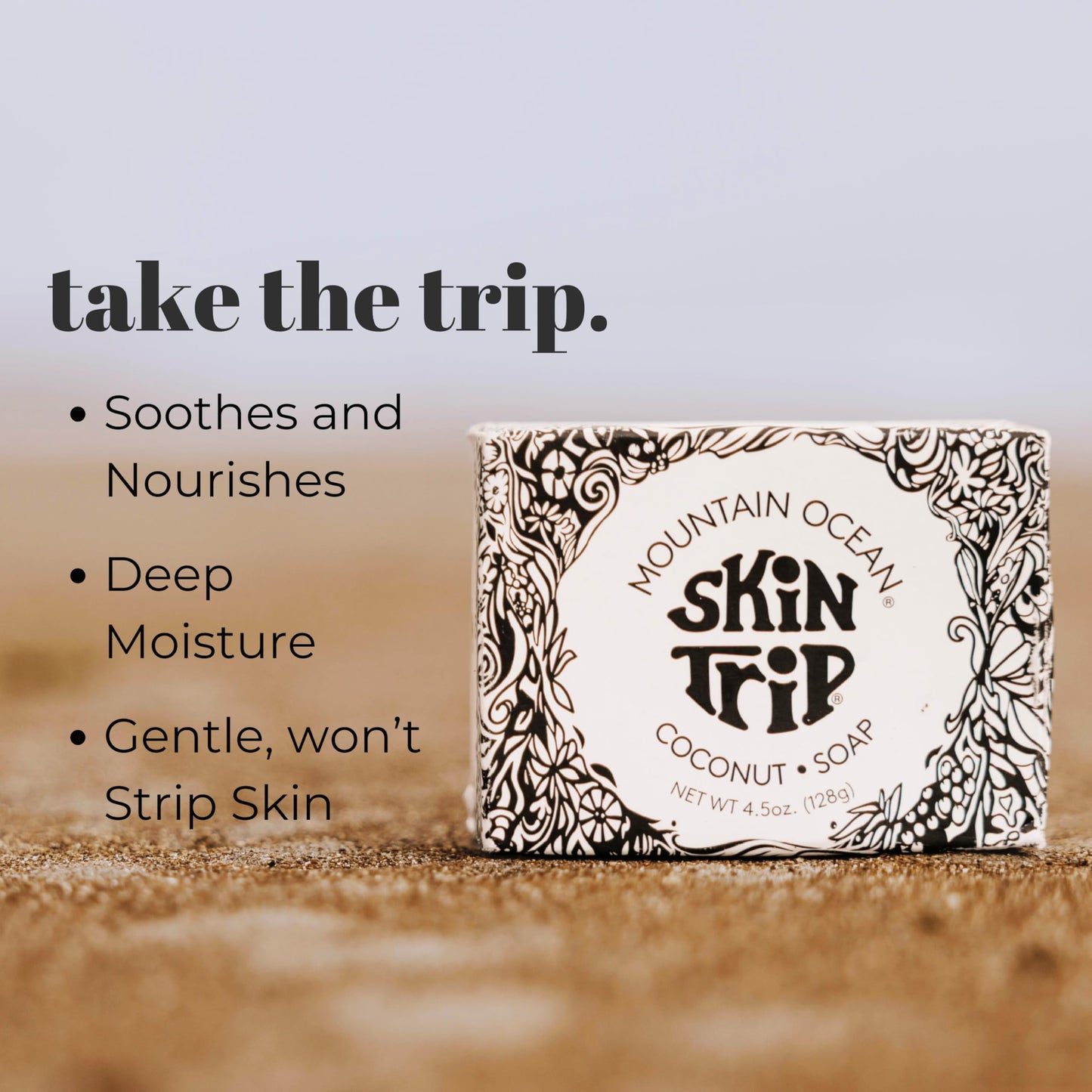 Mountain Ocean Soap Skin Trip Coconut