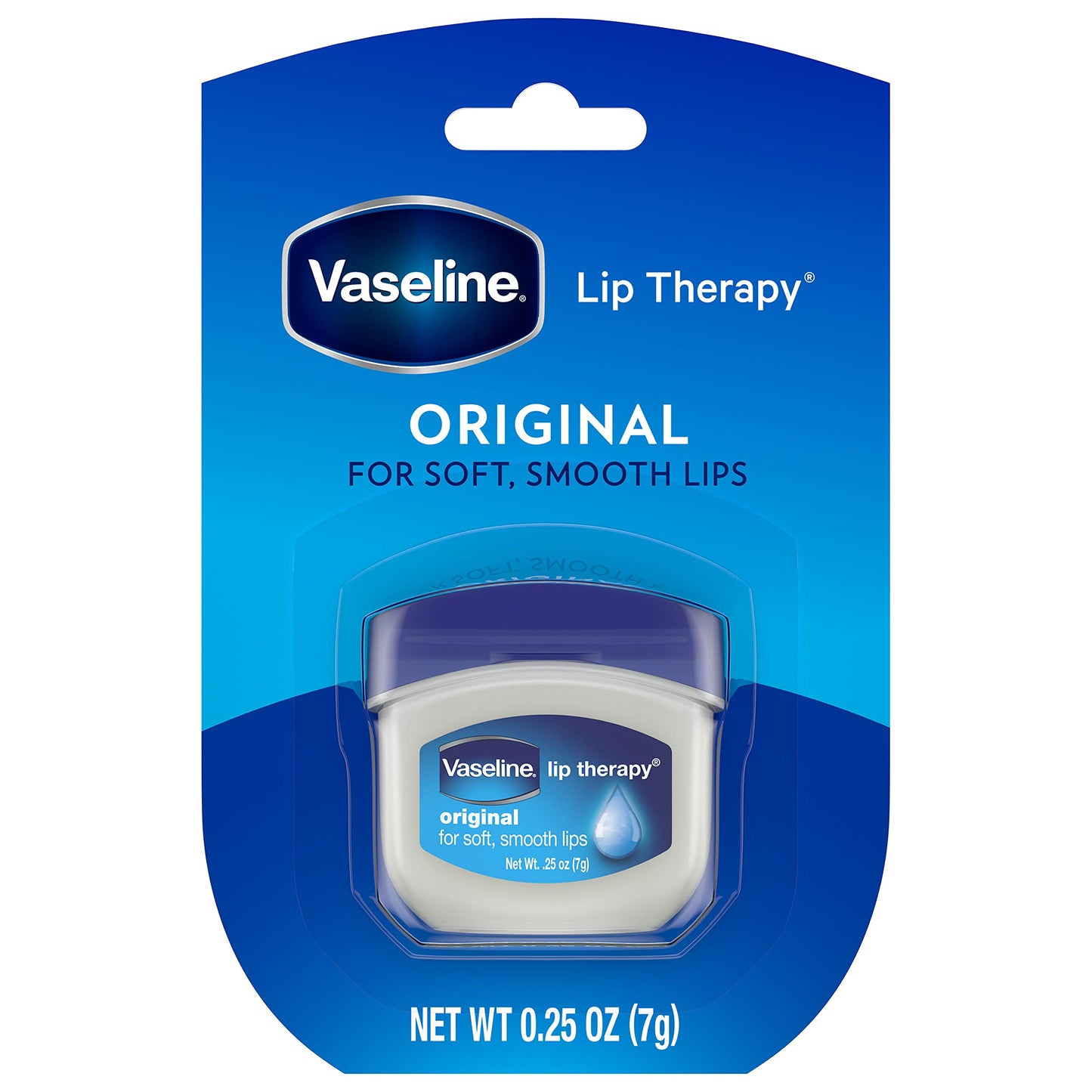 Vaseline Lip Therapy For Dry Chapped Lips Original Mini Hydrating Balm, 0.25 oz