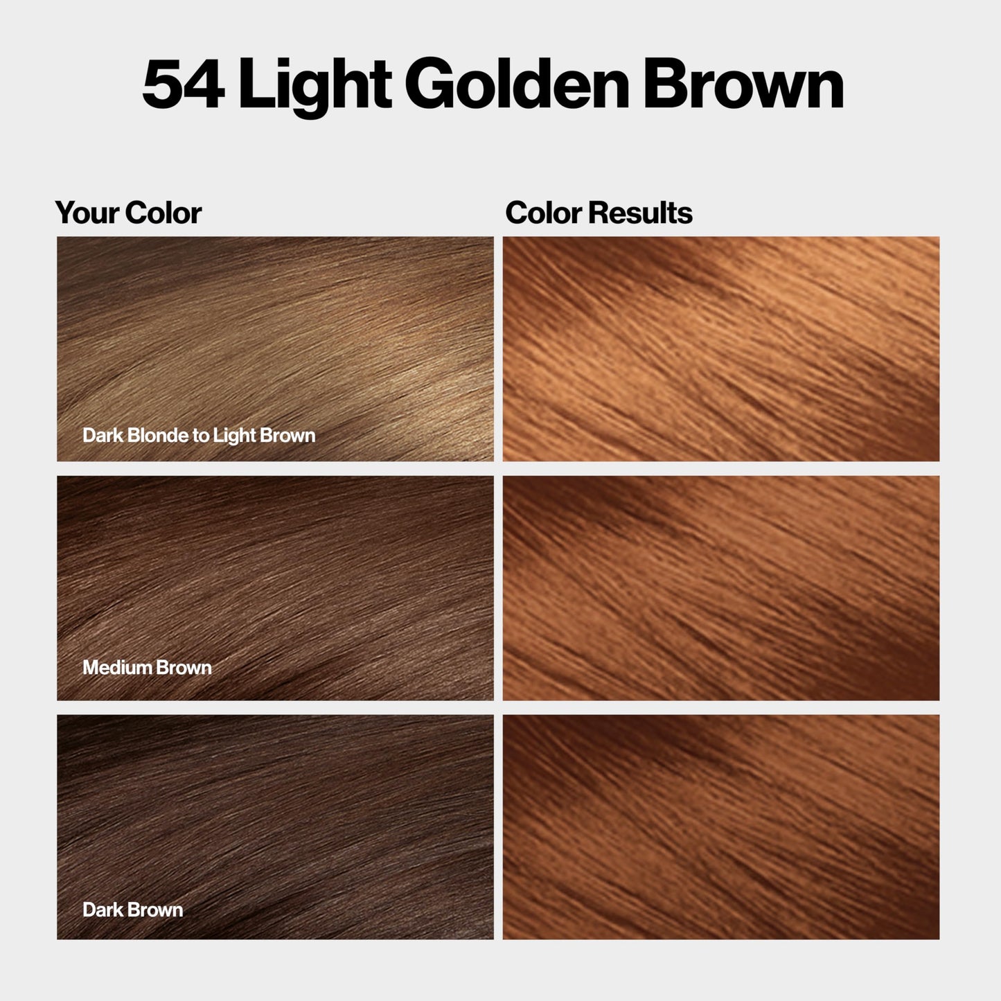 Revlon ColorSilk with Bond Repair Complex, Brown Permanent Hair Color, 100% Gray Coverage, Ammonia Free Hair Dye, Vegan Keratin, 54 Light Golden Brown