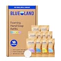 BLUELAND Foaming Hand Soap Refill Tablets, 10-Pack, Variety Pack Scents, Eco Friendly Cleaning Products, 10 x 9 Fl oz