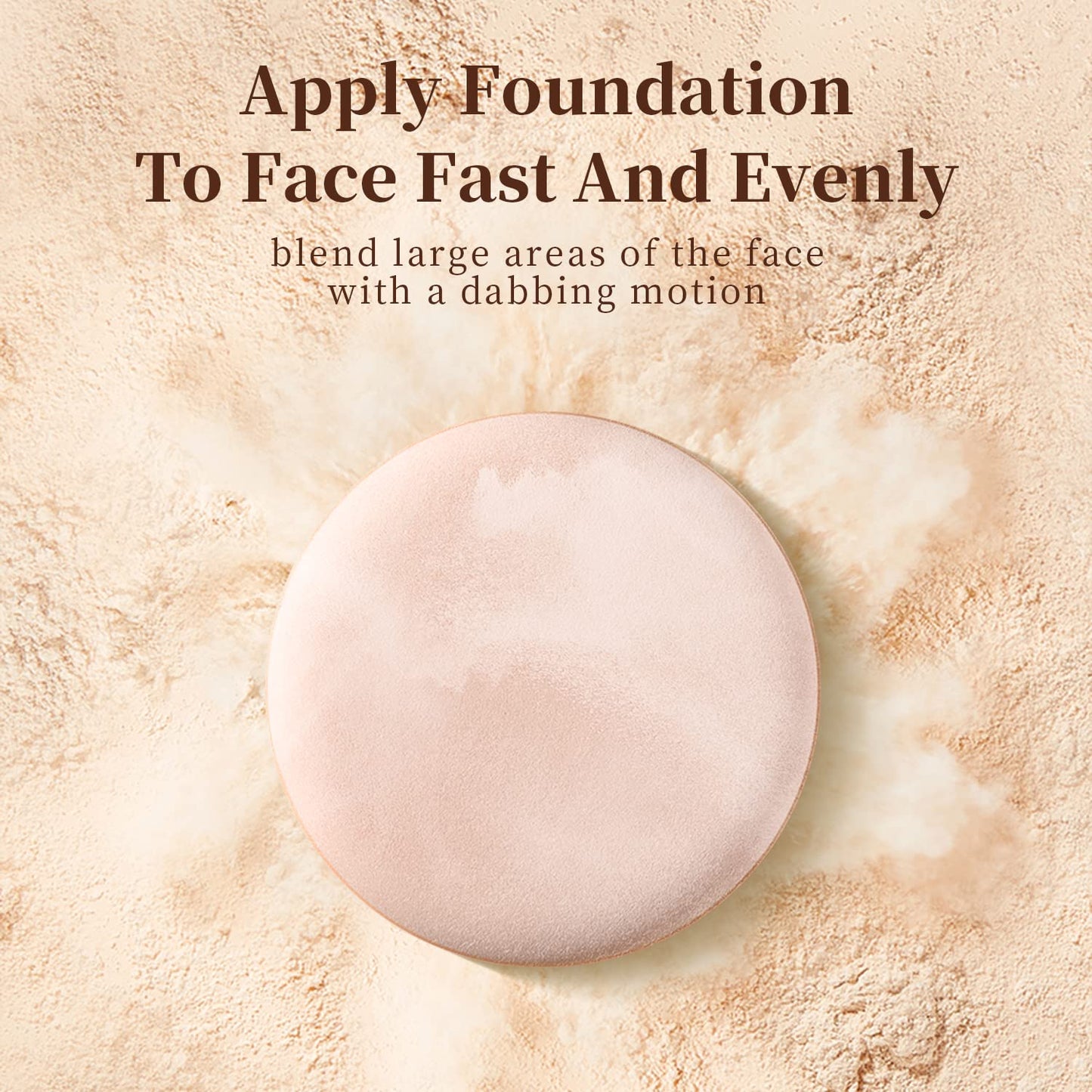 MOHOPE 8Pcs Air Cushion Makeup Puffs for Foundation with Portable Box, No Latex Blending Sponge for Liquid, Cream, Foundation and Powder, Teardrop