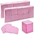 Bcowos Pink Lint Free Nail Wipes- 2000PCS Super Absorbent Nail Polish Remover Pads- Disposable Lint Free Wipes for Nail Polish Removal, lash