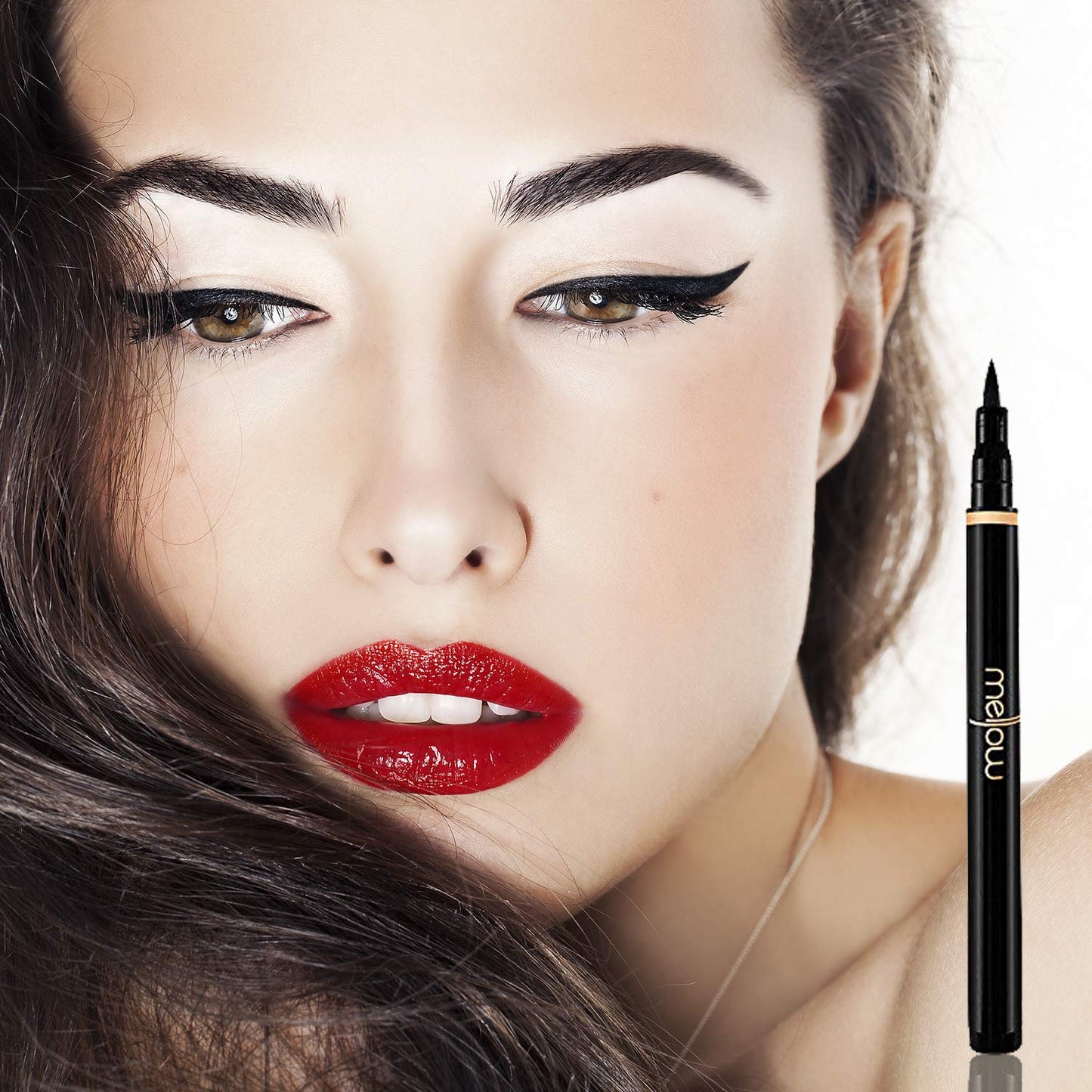 Liquid Eyeliner Pen - Long Wearing & Smudge Proof Precision Eye Liner Pencil Tool with Super Slim Fine Point for Perfect Eye Makeup - Quick Drying