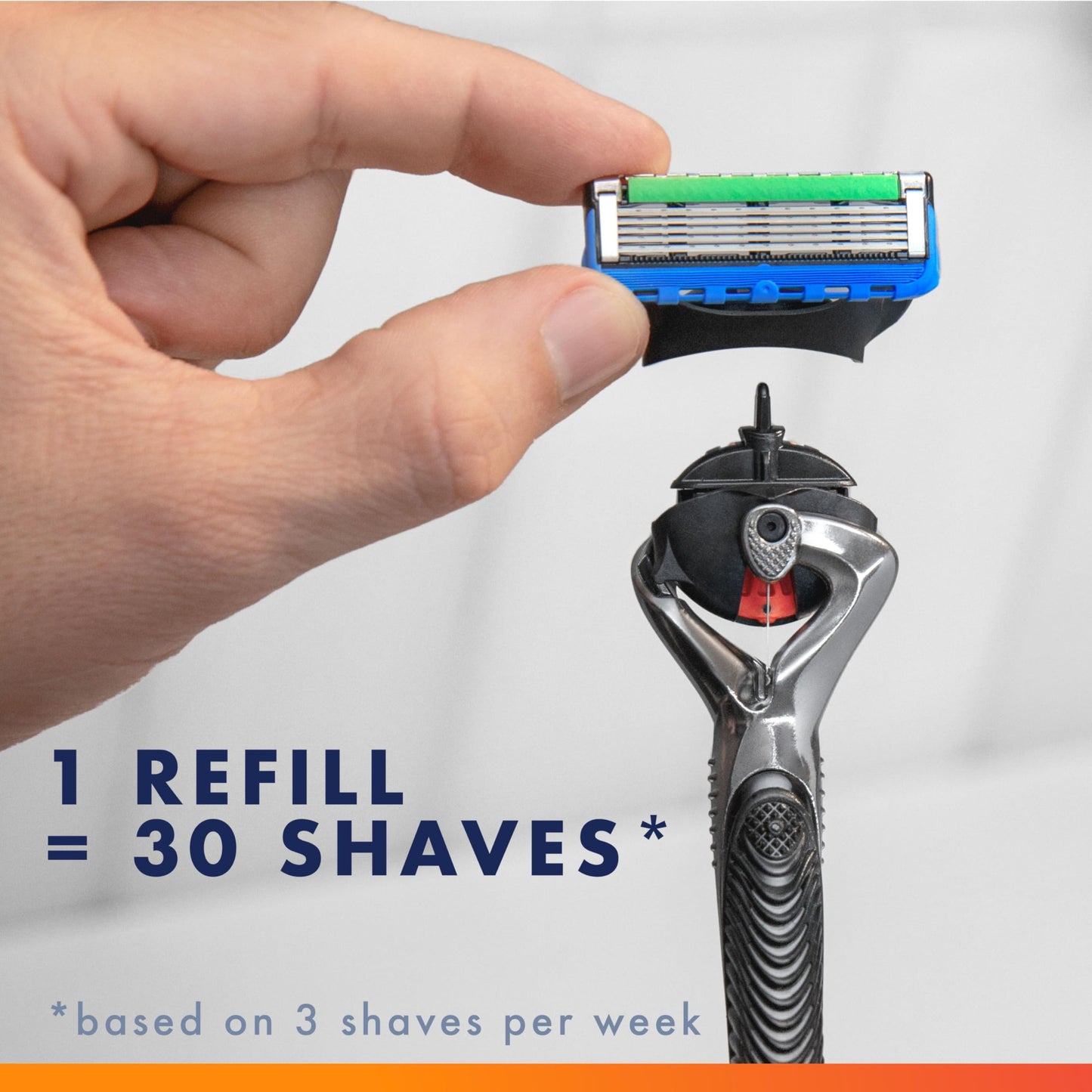 Gillette Fusion ProGlide Shaving Razor for Men, 1 Handle + 4 Blade Refills Beauty and Personal Care Gillette