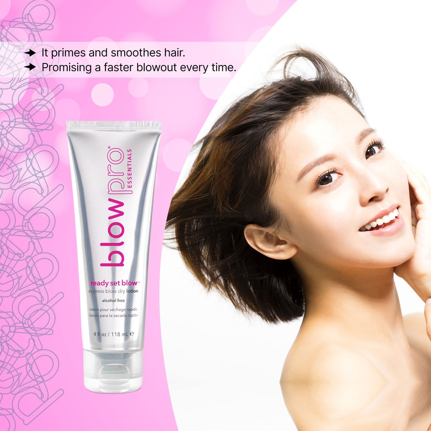 blowpro Ready Set Blow Express Blow Dry Lotion, Delivers an Easier Faster Blow Dry, Plumps and Shapes your Hair for Noticeable Body,Smoothes Cuticle