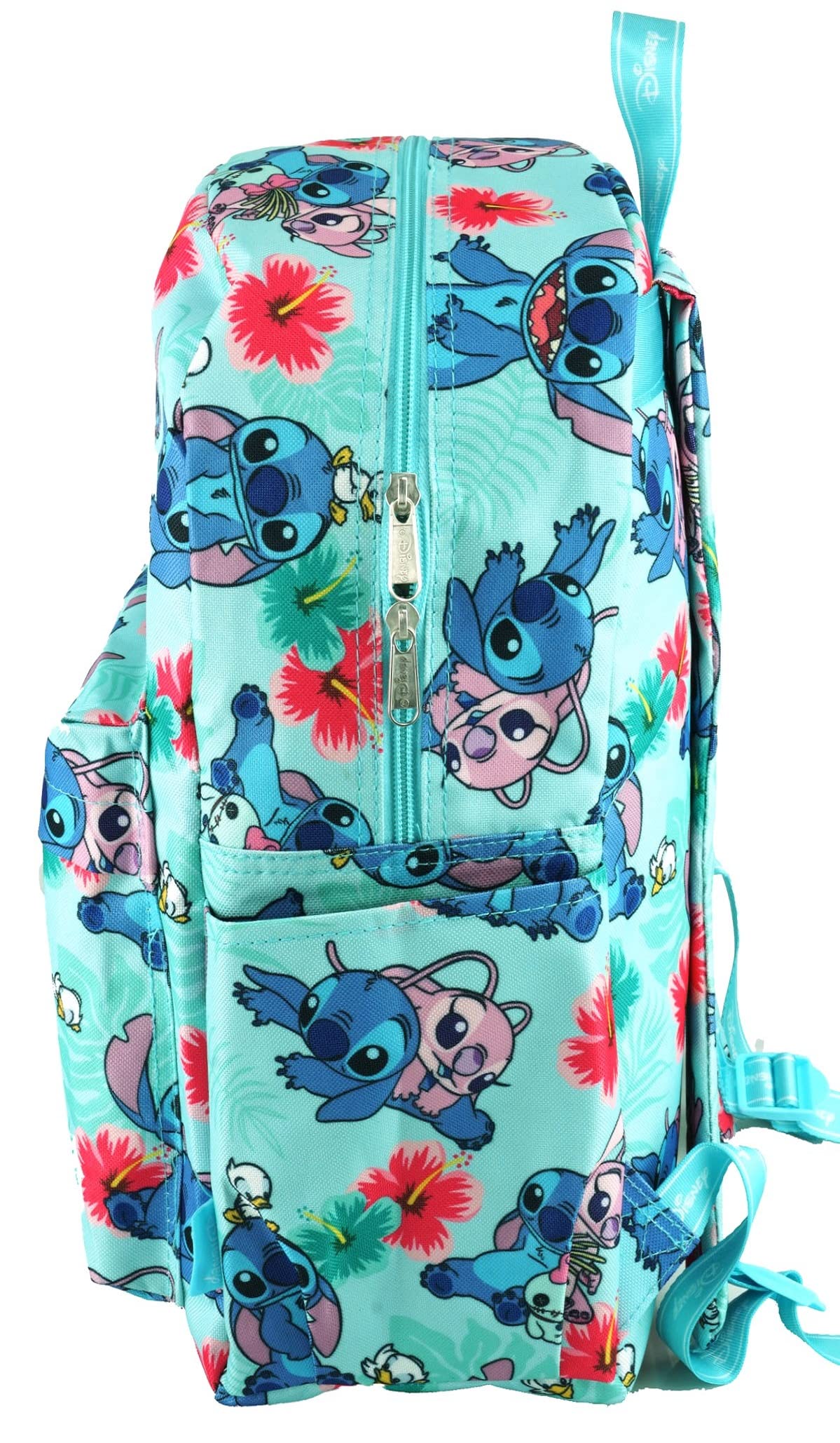 Wondapop Disney Lilo & Stitch 17 Inch Deluxe Backpack with Laptop Compartment (Aqua)