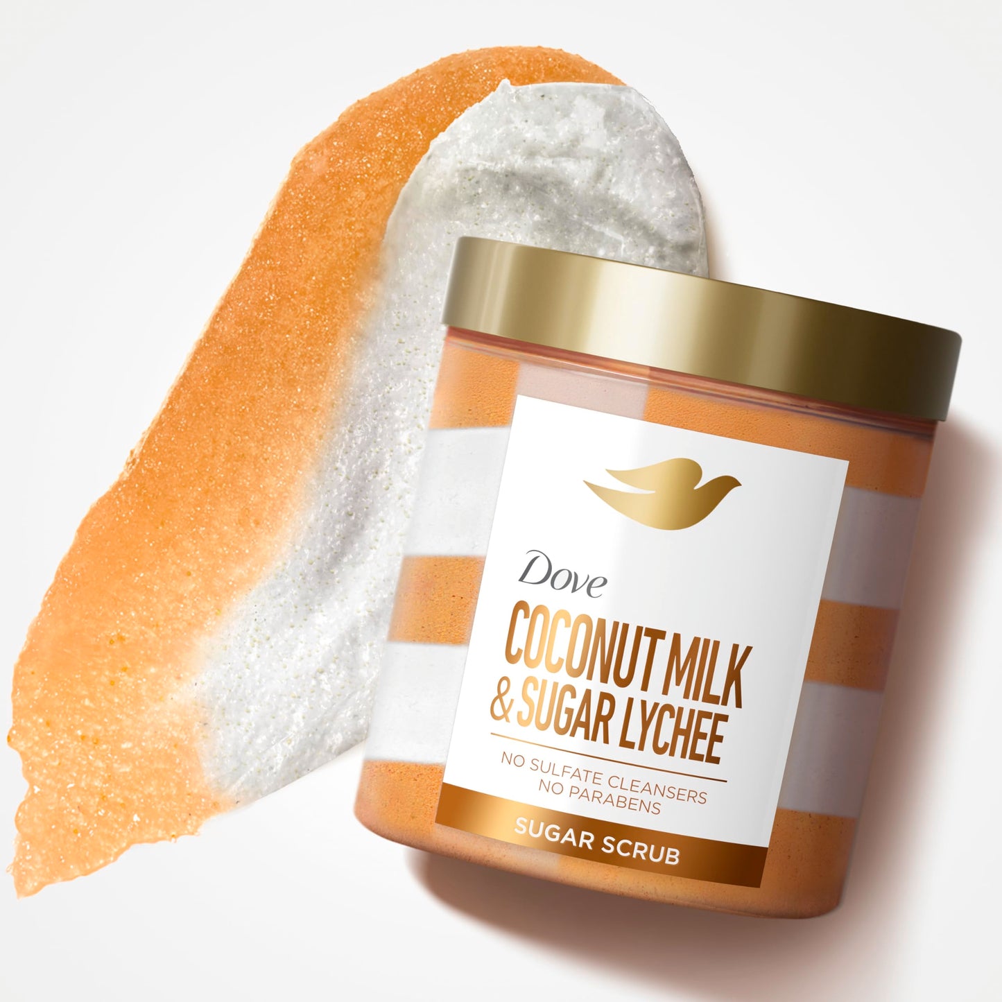 Dove Sugar Body Scrub Coconut & Lychee For Women For Exfoliated & Hydrated skin 15 oz Beauty & Personal Care Dove