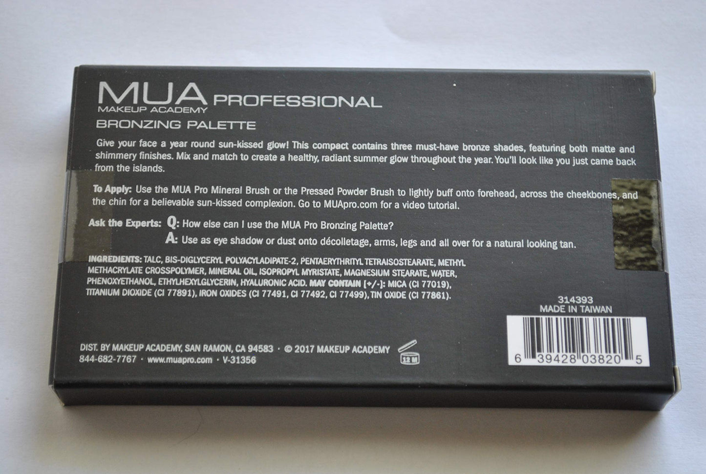 MUA Makeup Academy Bronzing Palette 0.529 oz / 15 g