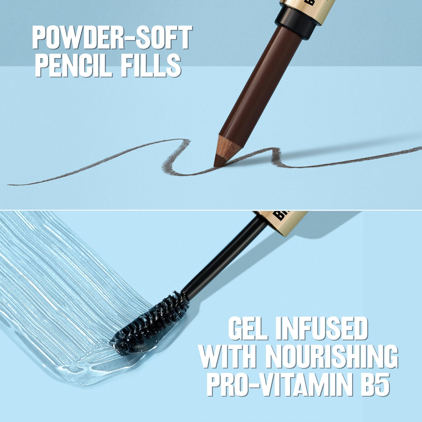 Revlon ColorStay Brow Fantasy, All In One Eyebrow Powder Pencil with Shaping Clear Gel, Smudge-proof, Stocking Stuffer for Women, 002 Soft Brown