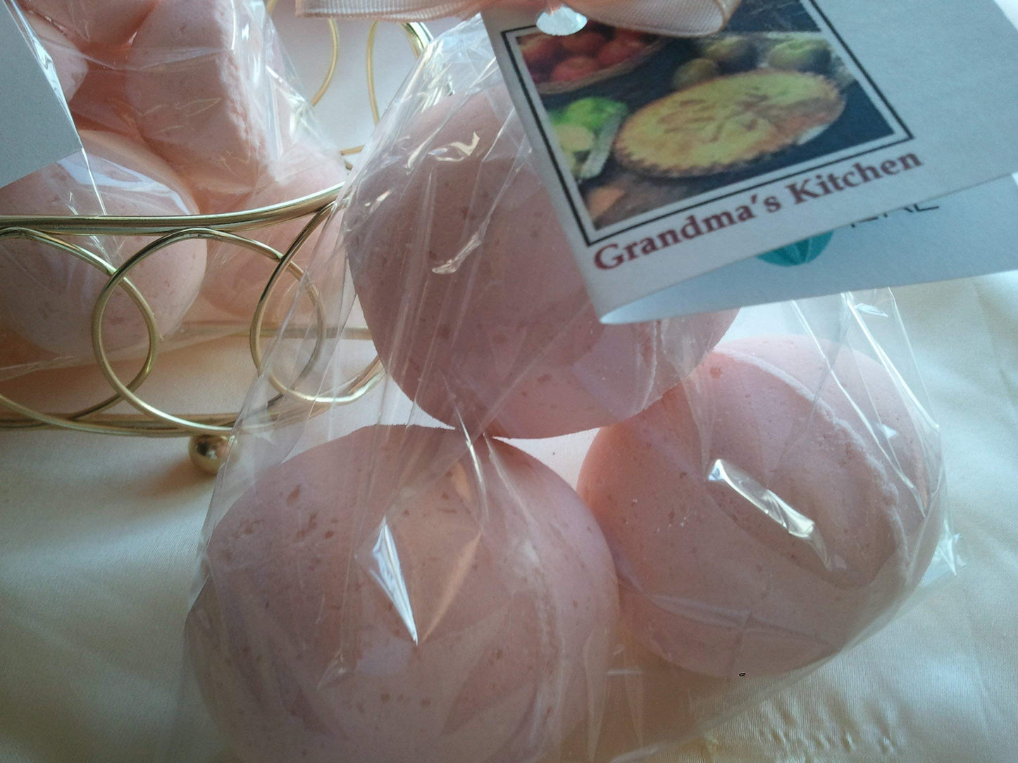 3 Pink Sugar Luxury Bath Bomb Fizzies, Large 5 oz Each, Handmade in The USA with Shea, Mango & Cocoa Butter, Ultra Moisturizing, Great for Dry Skin…