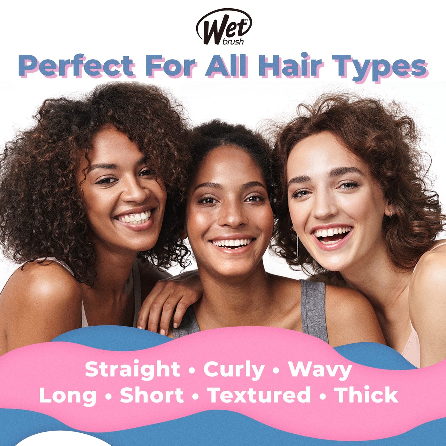 Wet Brush Speed Dry Hair Brush, Gravel (Terrain Textures) - Vented Design and Ultra Soft HeatFlex Bristles Are Blow Dry Safe With Ergonomic Handle