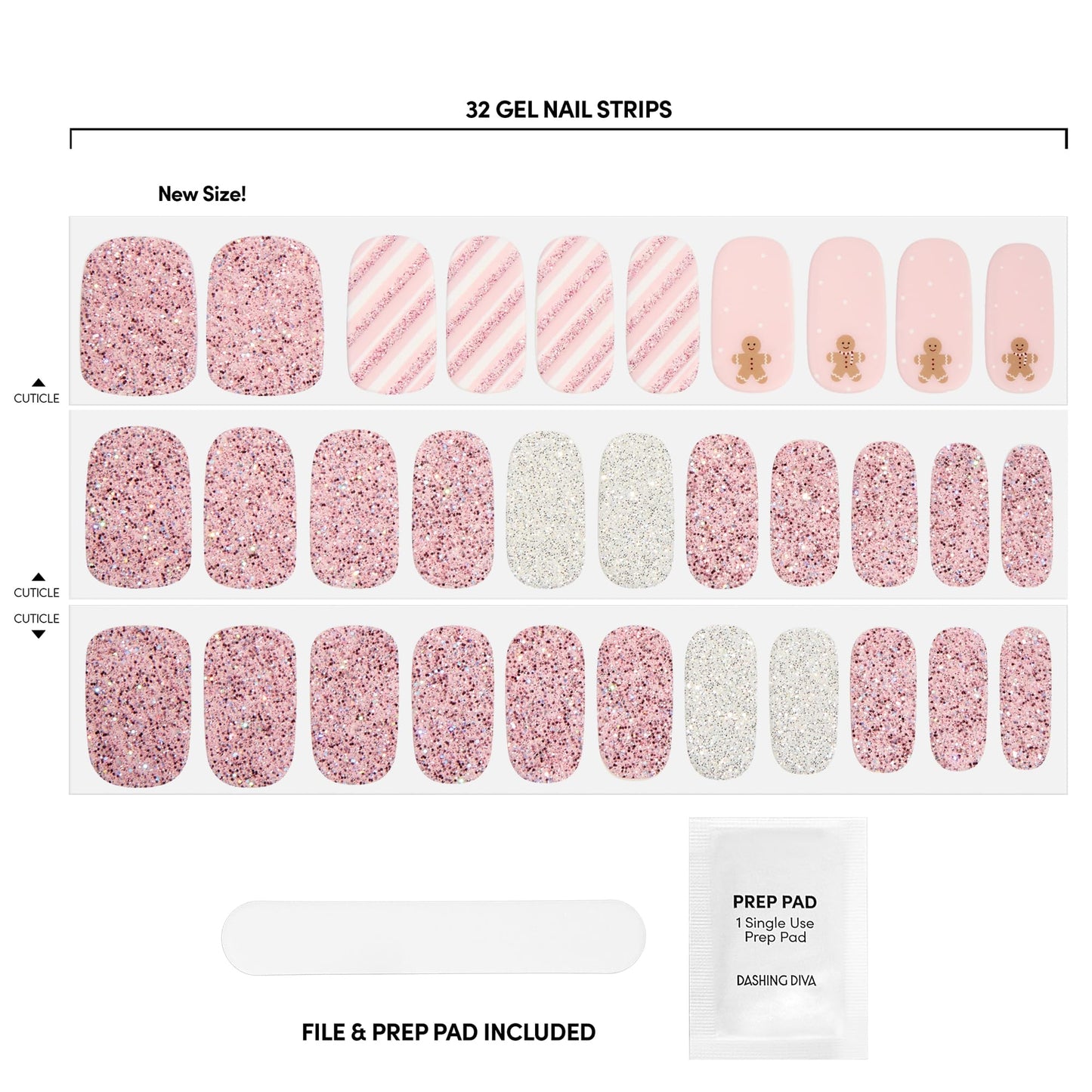 Dashing Diva Gloss Nail Strips - from Scratch - UV Free, Chip Resistant, Long Lasting Gel Nail Stickers - 3-Piece Manicure Set - Contains 32 Wraps, 1 Beauty & Personal Care Dashing Diva