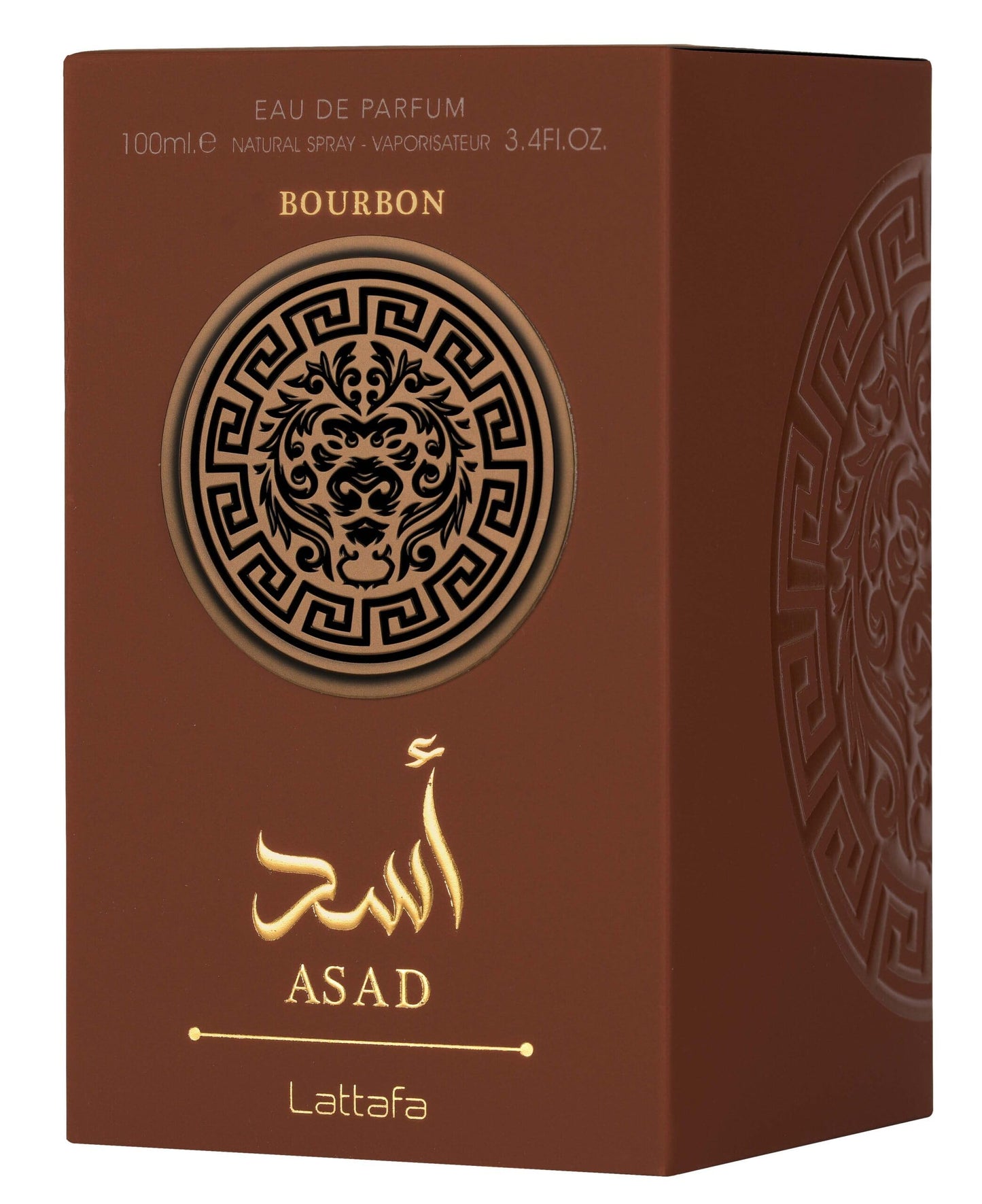 Lattafa Asad Bourbon for Unisex Eau de Parfum Spray, 3.4 Ounce / 100 ml Beauty and Personal Care Lattafa