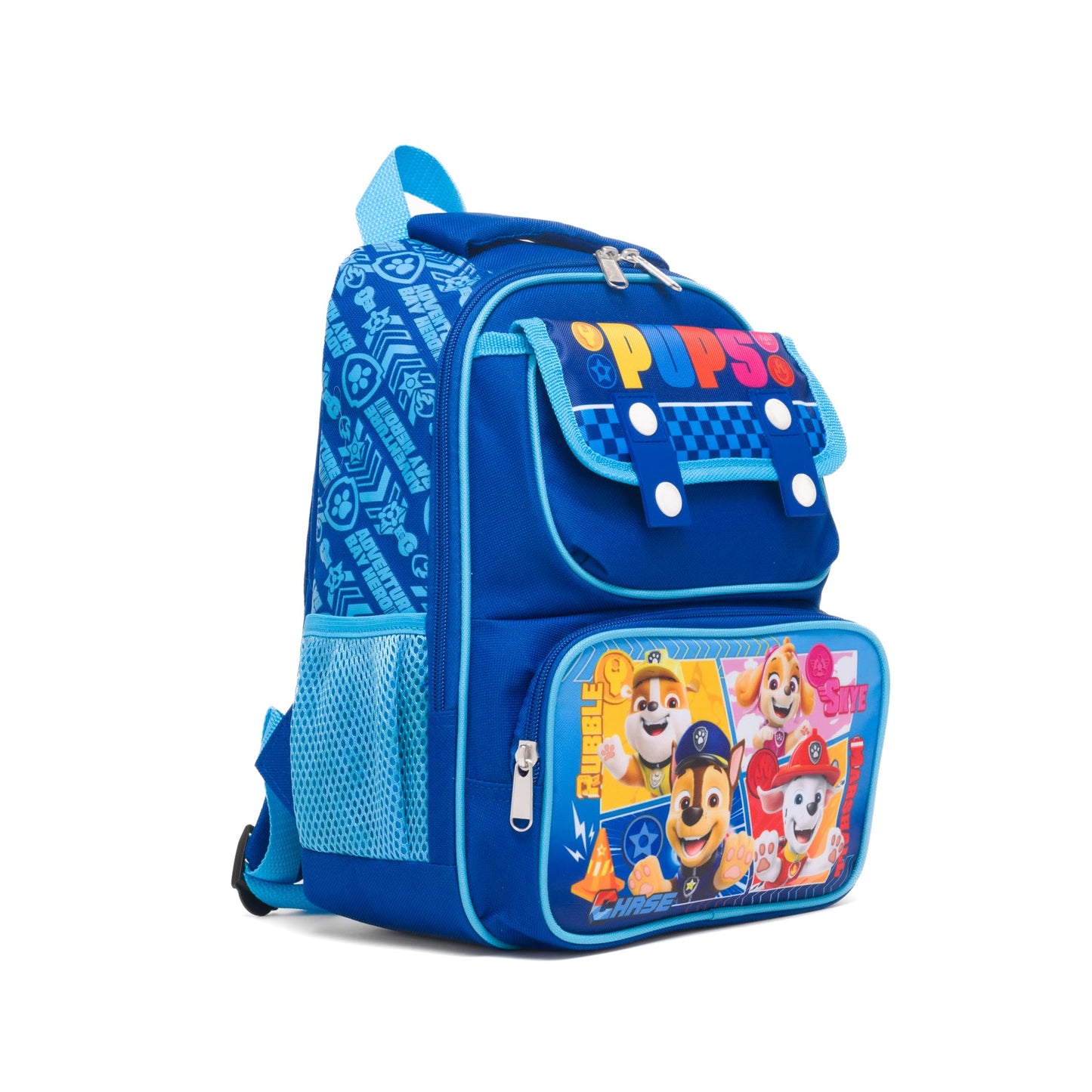 Ruz - Paw Patrols 12 Inch Pre-School backpack with Padded Back and Adjustable Straps, Medium, Blue, A28244