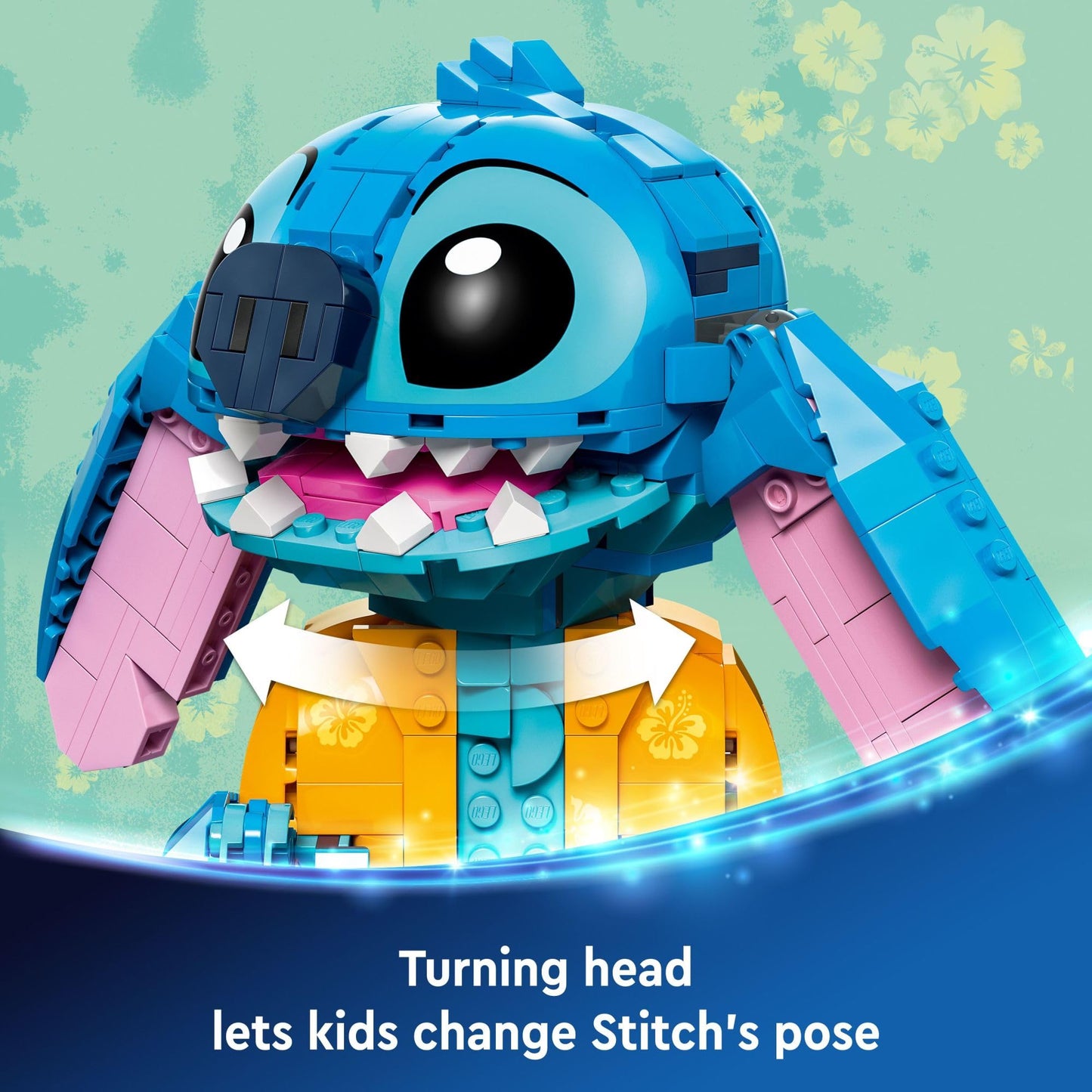 LEGO Disney Stitch Building Kit 43249, Buildable Figure with Ice Cream Cone, Fun Gift for Kids Ages 9+, Boys, Girls & Lilo and Stitch Fans