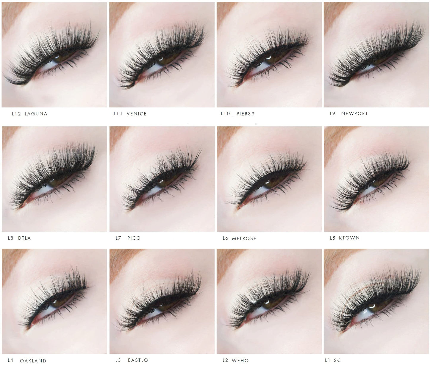 KARA BEAUTY Style L8 Hellalashes 8D Faux Mink Lashes Lightweight Synthetic Fiber in 8 Dimensional Layers DTLA - Super Playful, Dramatic Curl, 1 Pair