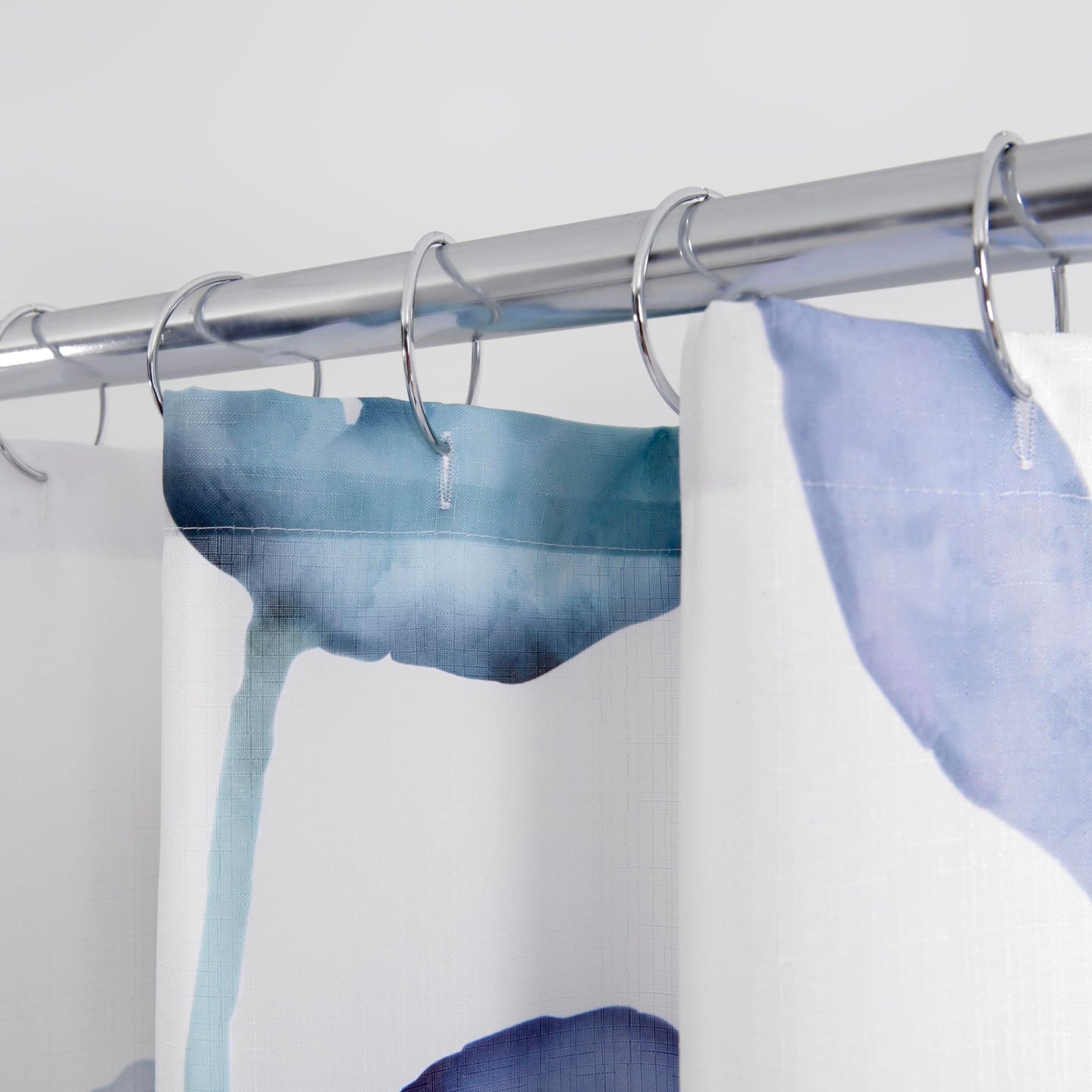 Allure Home Creation Botanical Watercolor Abstract Leaves Shower Curtain 70"x72"