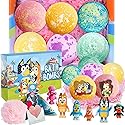Bath Bombs for Kids: XXL Bath Bombs with Surprise Inside, Organic Bath Bombs Rich in Natural Essential Oils, Kids Bath Bombs Gift Set for Dry Skin…