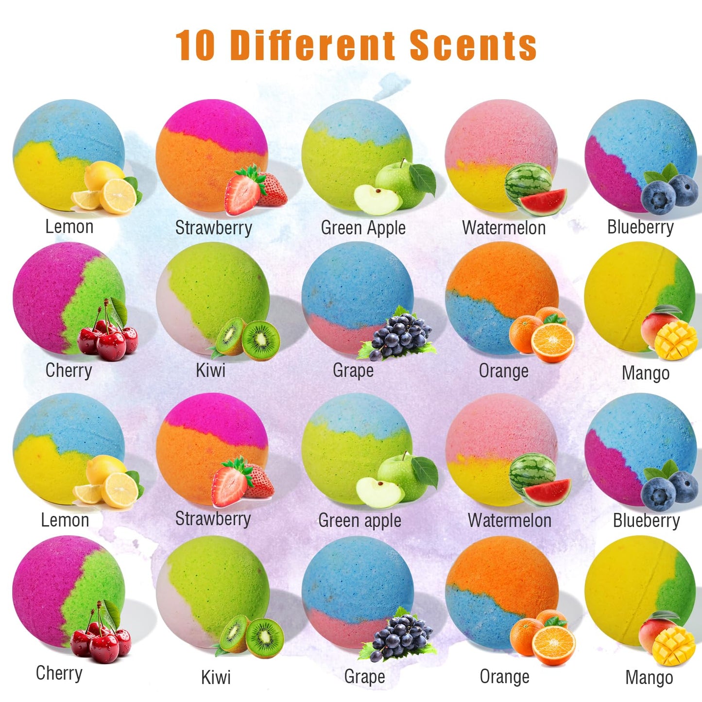 Bath Bombs for Kids with Surprise Inside, 20 Pack Kids Bath Bombs Gift Set with Toys for Girls Boys, Handmade Child-Safe Bubble Bath Fizzy Balls Kit…