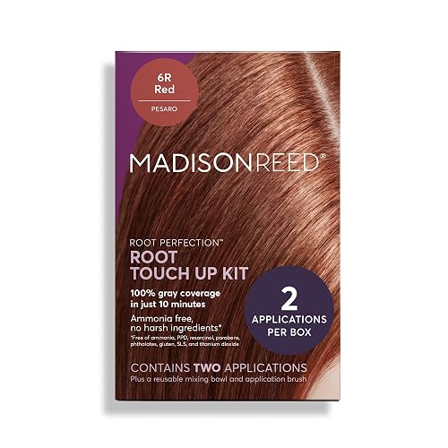 Madison Reed Root Perfection Root Touch Up Kit - 6R Pesaro Red, 2 Permanent Applications, Gray-Blending Color in 10 Min | PPD-Free & Ammonia-Free