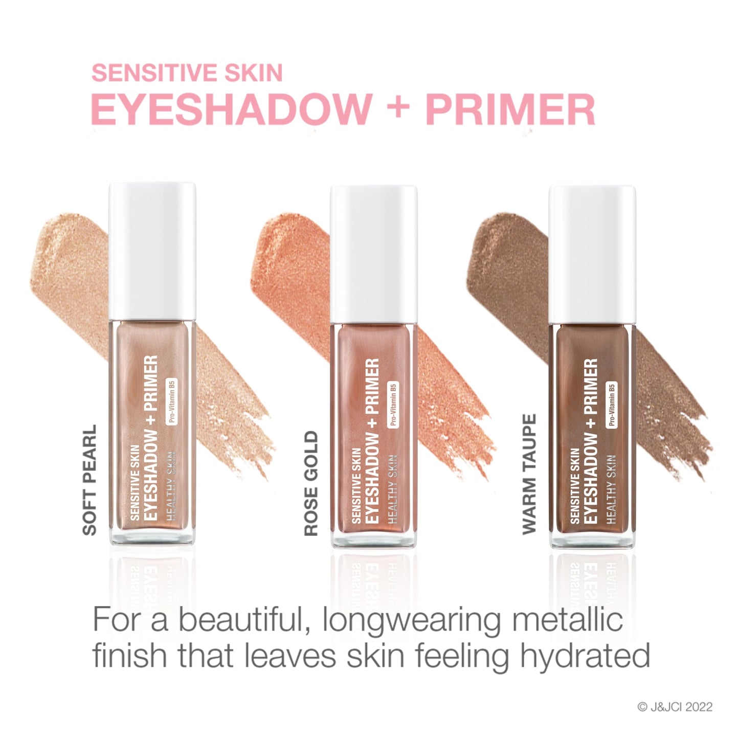 Neutrogena Sensitive Skin Eyeshadow + Primer, a Longwearing, 2-in-1 Metallic Eyeshadow for Sensitive Skin with Pro-Vitamin B5, Lightweight