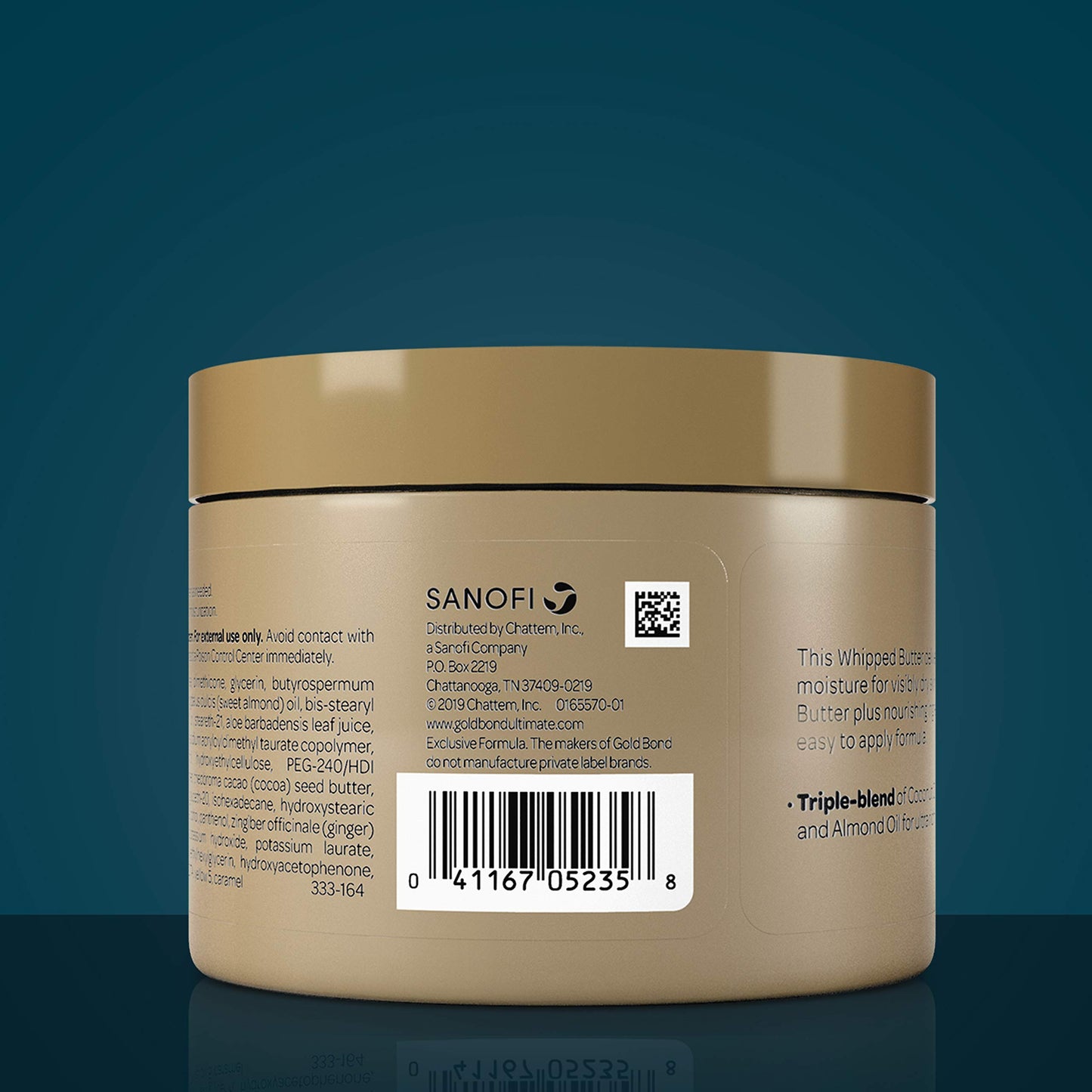 Gold Bond Ultimate Radiance Renewal Whipped Shea Butter, Moisturizing Body Butter, 8 oz