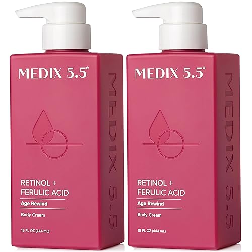 Medix 5.5 Retinol Body Lotion Firming Moisturizer | Crepey Skincare Treatment | Retinol Body Cream | Anti Aging Firming Cream For Women Targets Look