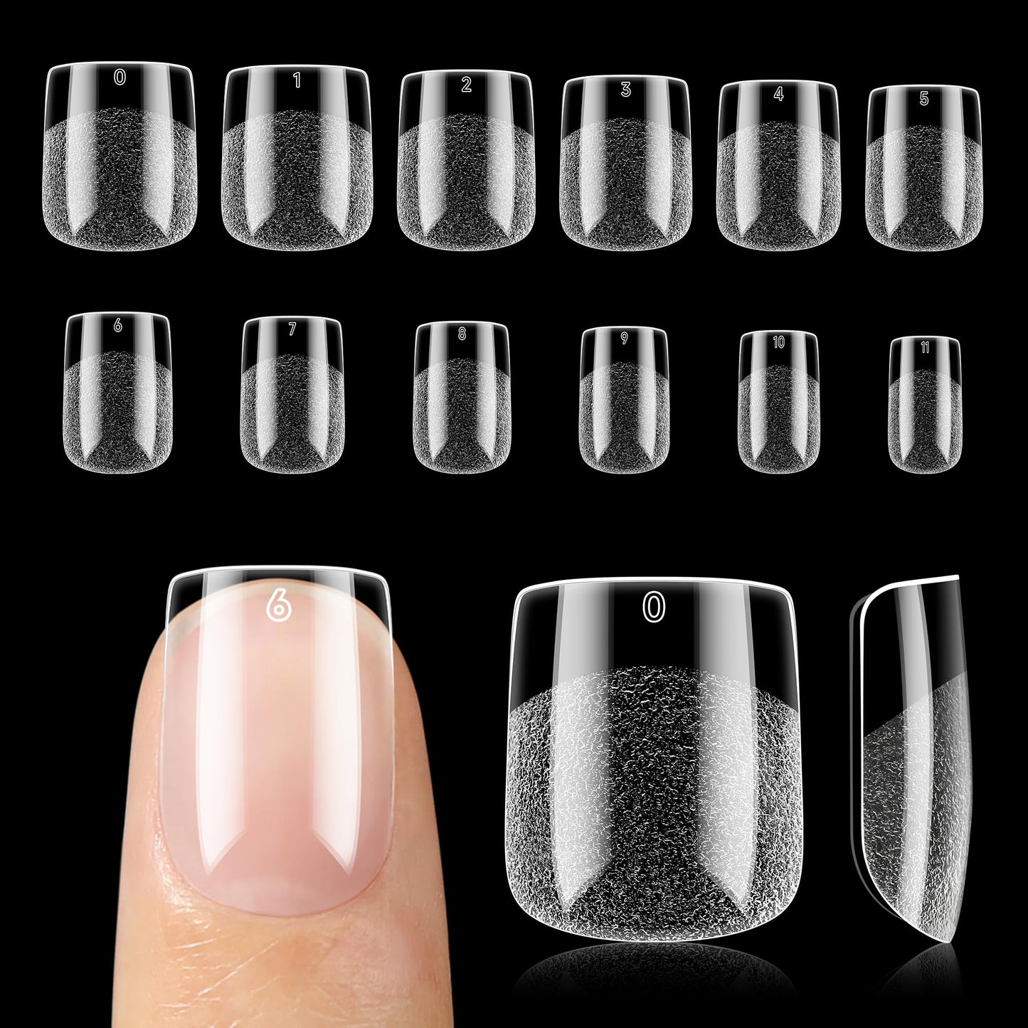 UNA GELLA Nail Tips Square: Pre-etched Matte Extra Short Square Soft Gel Nail Tips Full Cover 120pcs False Fake Nails Tips for Acrylic Nails Clear Beauty and Personal Care UNA GELLA Default Title