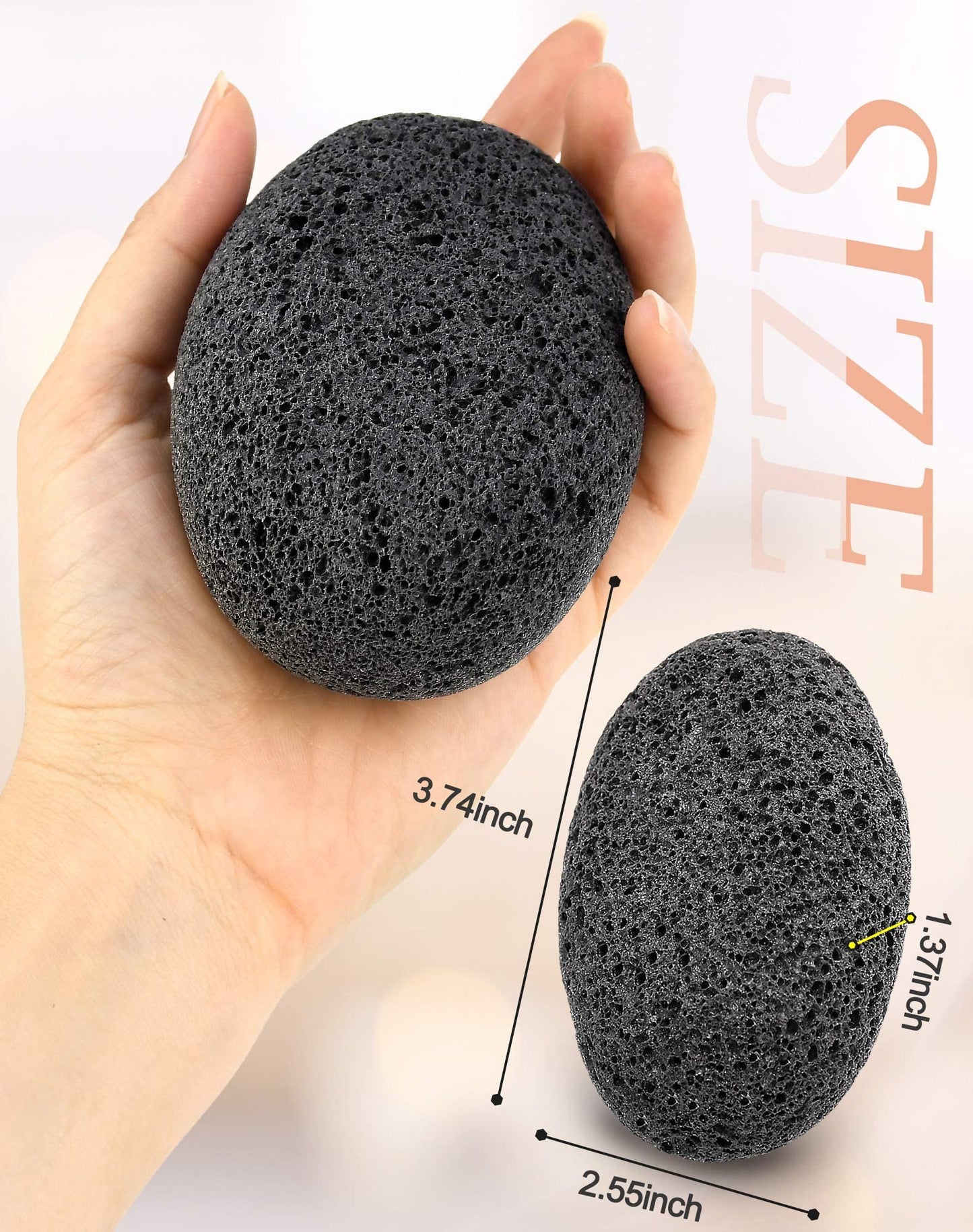 Maryton Natural Pumice Stone for Feet - Lava Foot Exfoliator Scrubber Pedicure Tools, Dead Skin Corn Callus Remover for Feet and Hands, 1 Count Beauty and Personal Care MARYTON