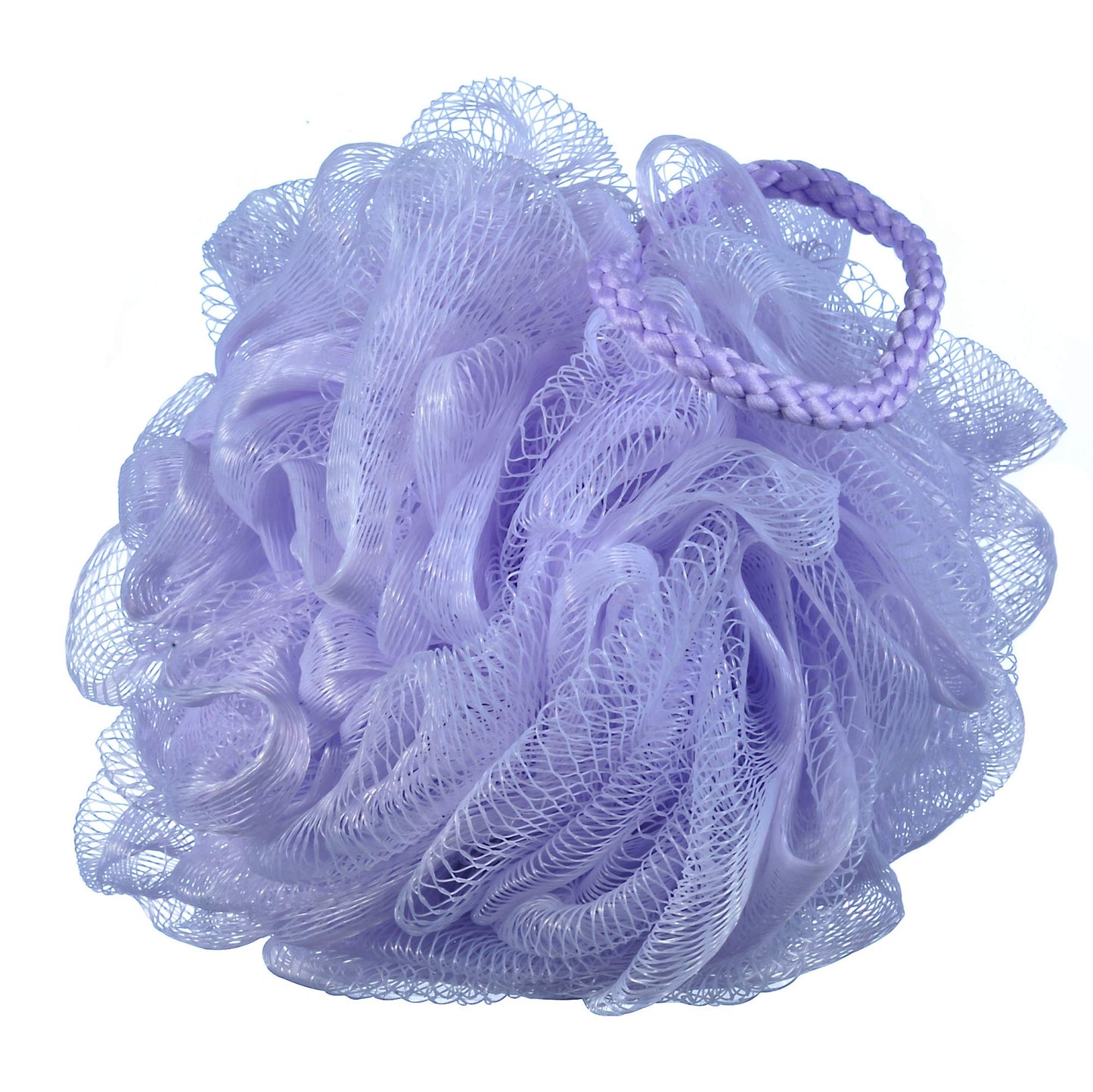 iboodi 60g/pcs Purple Mesh Bath Sponge Shower Pouf Loofahs Shower Puff Pack of 4 (Purple)