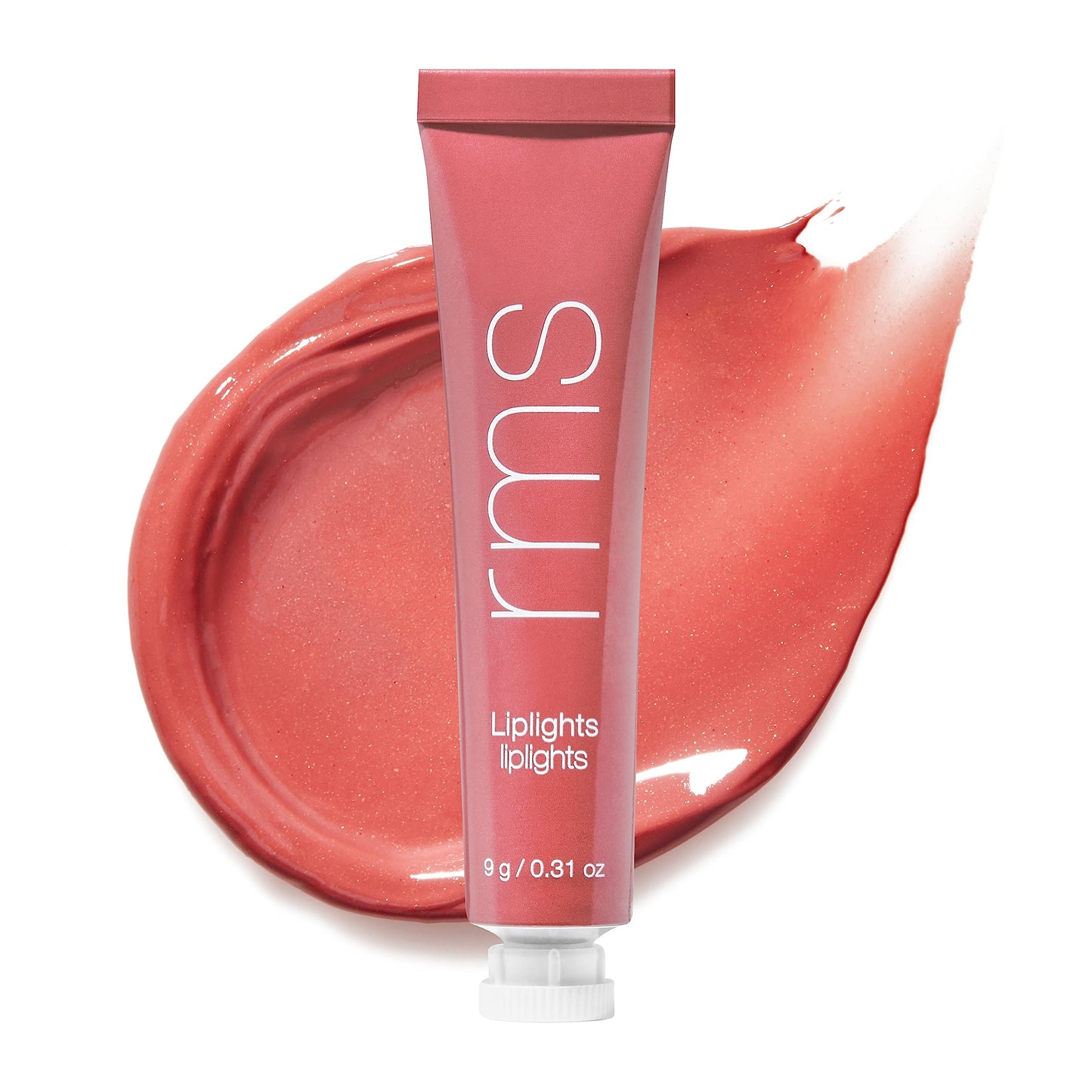 RMS Beauty Liplights Cream Lip Gloss - Plumping Lip Balm & Tinted Lip Stain Hybrid - Hydrating Lip Plumper with Shea Butter & Jojoba Oil - 0.3 oz