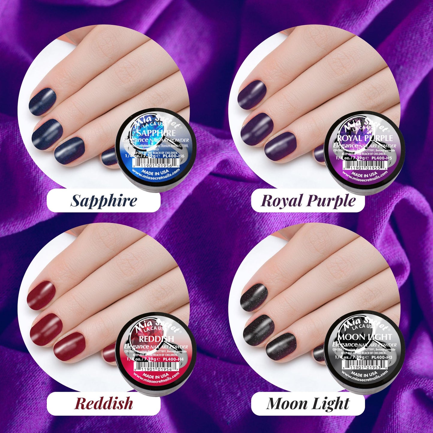 Elegance Nail Art Powder Collection(6PC) Beauty & Personal Care Mia Secret
