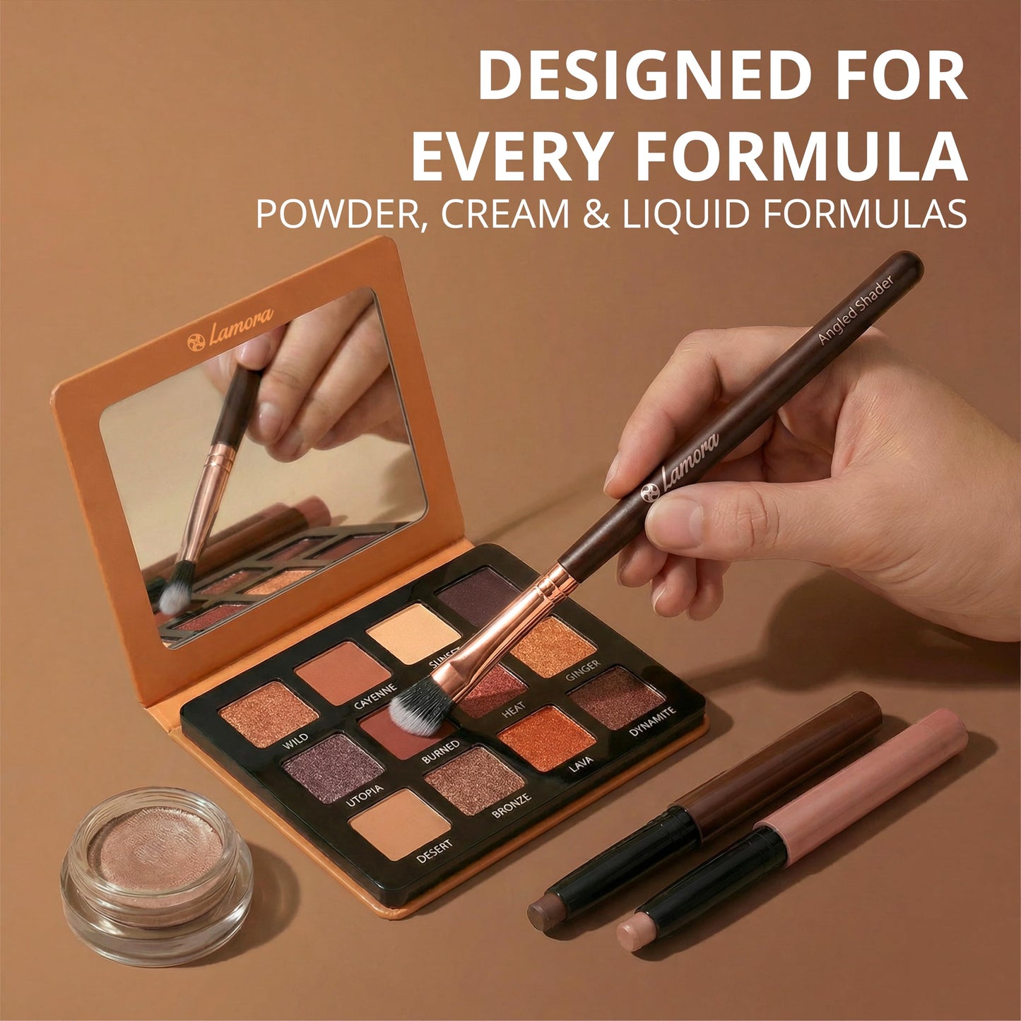 Eye Makeup Brushes Eyeshadow Brush Set - 7pcs Soft Synthetic Eyeshadow Blending Brush Kit - For Blending Eyeshadow, Eyeliner, Crease, Eyebrow - Long
